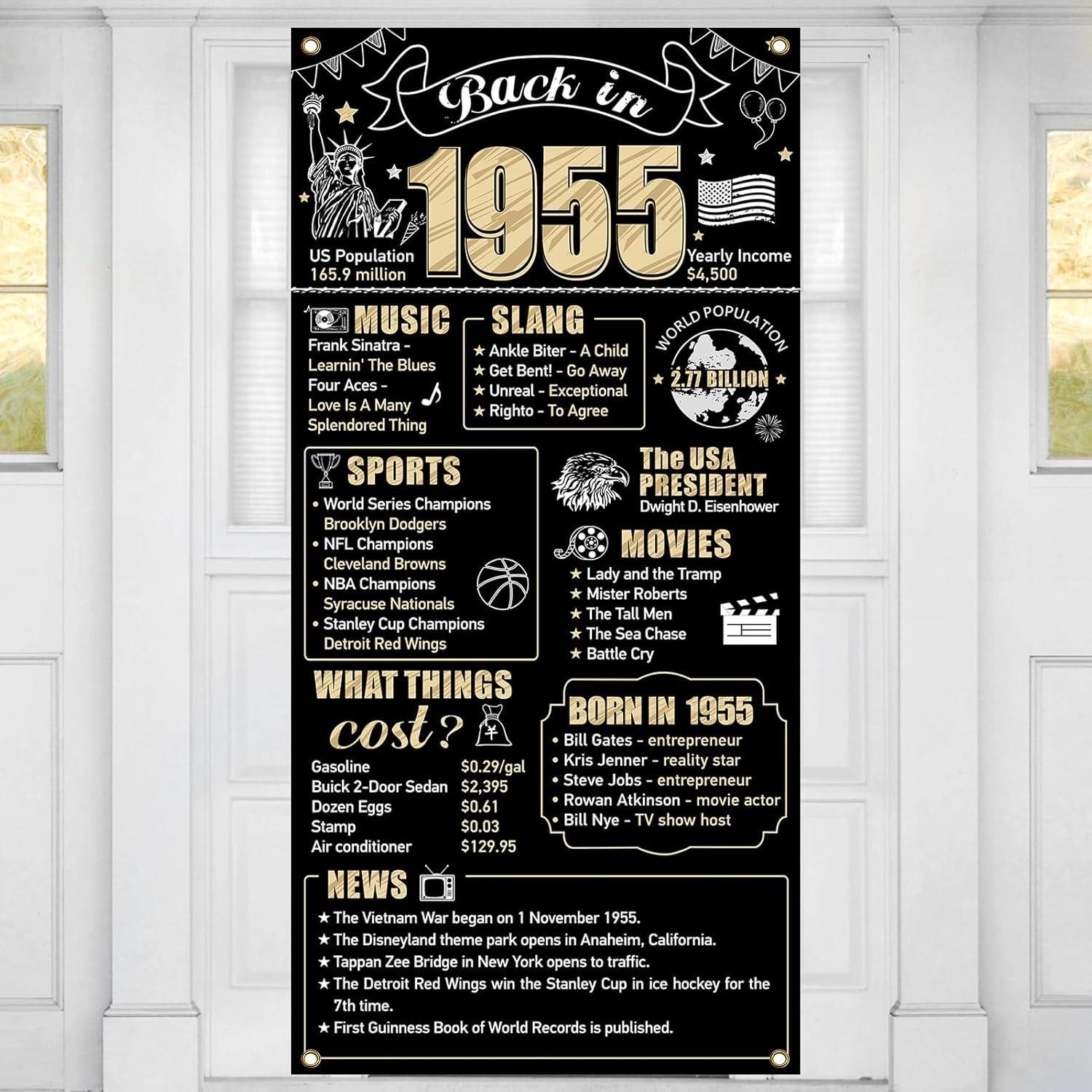 70th Birthday Decor Showdown: Retro 2025 Banner, Black Gold Backdrop, Photo-Op Sign