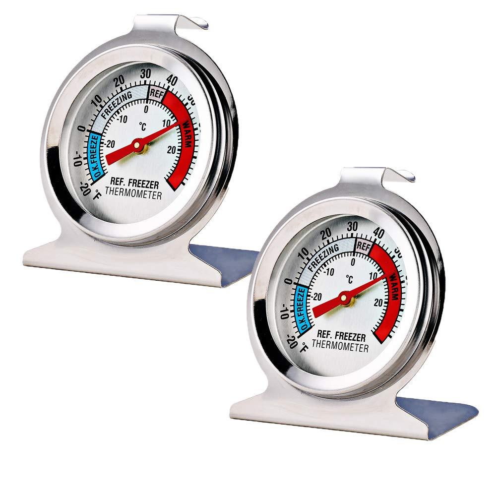 Refrigerator Freezer Thermometer Tested: 2-Pack's Large Dial vs. Digital Accuracy?