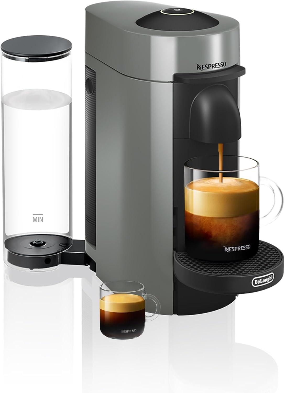 Nespresso Vertuo Plus Fast Brew vs. De'Longhi Espresso Maker Grey Frother: Tested for Surprising Efficiency