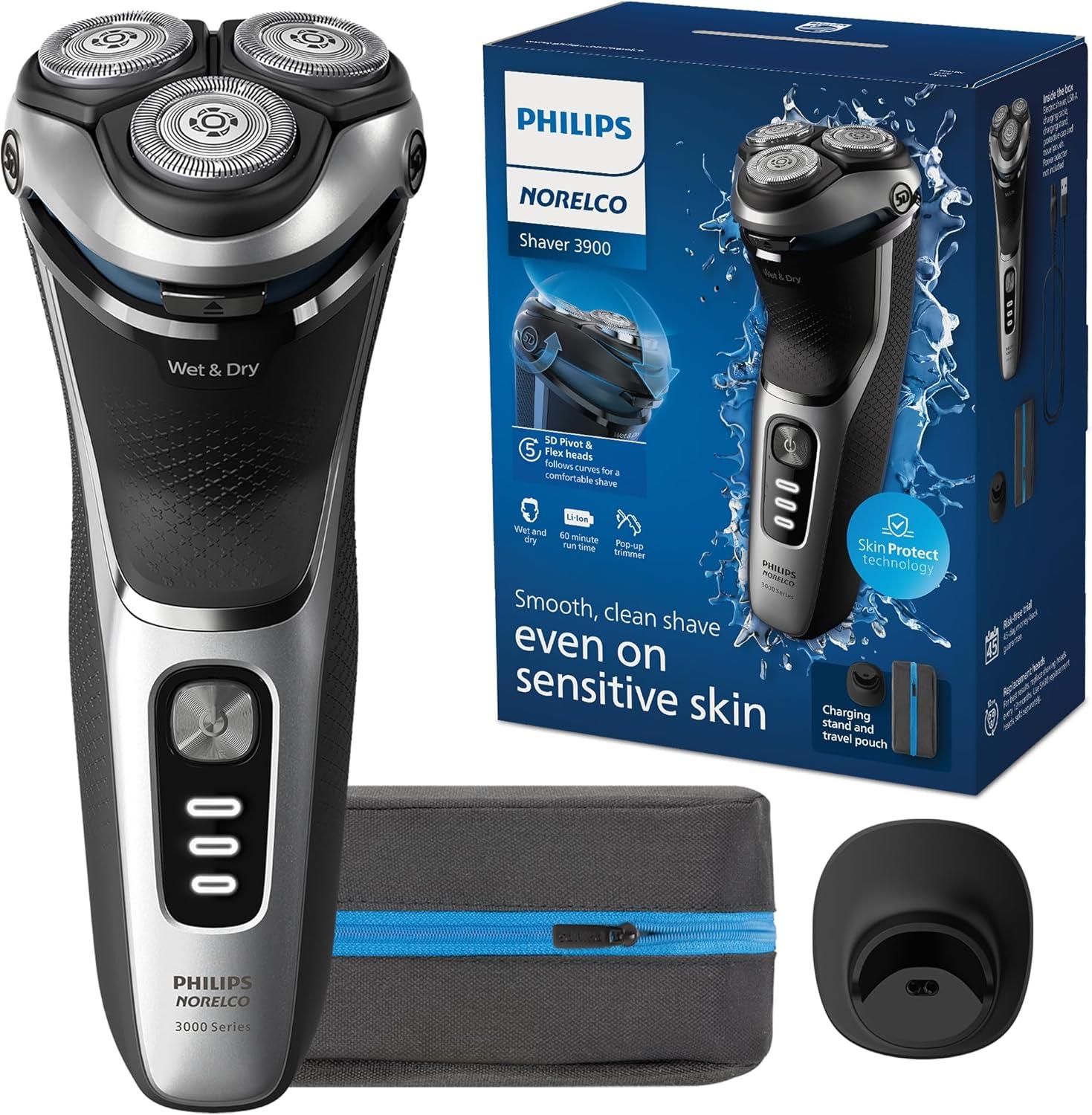 Philips Norelco 2025 Series Wet & Dry Shaver Tested: P-Cap, Travel Pouch, Storm Blue