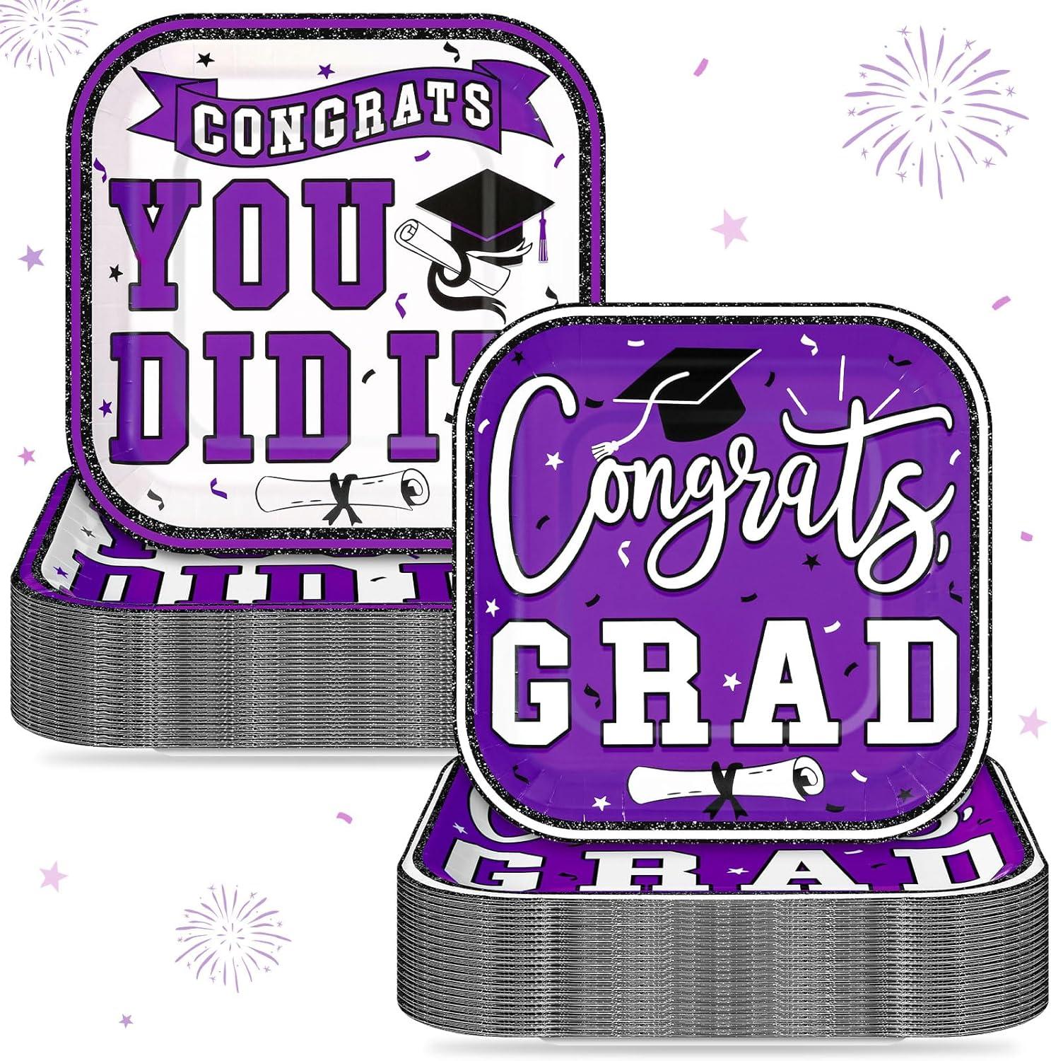 200 Pcs Bulk Graduation Plate Showdown: 7x7 Inch Purple vs Eco-Friendly (2025 Surprising Insight)
