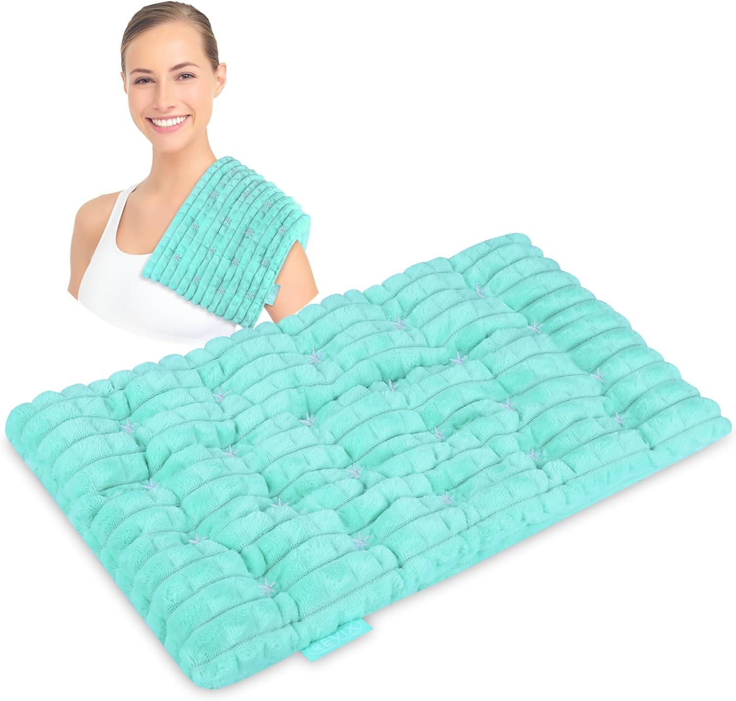Revix's Green Pad, Moisture-Infused Back, Flaxseed Heat, Weighted Bean: Tested for Relief