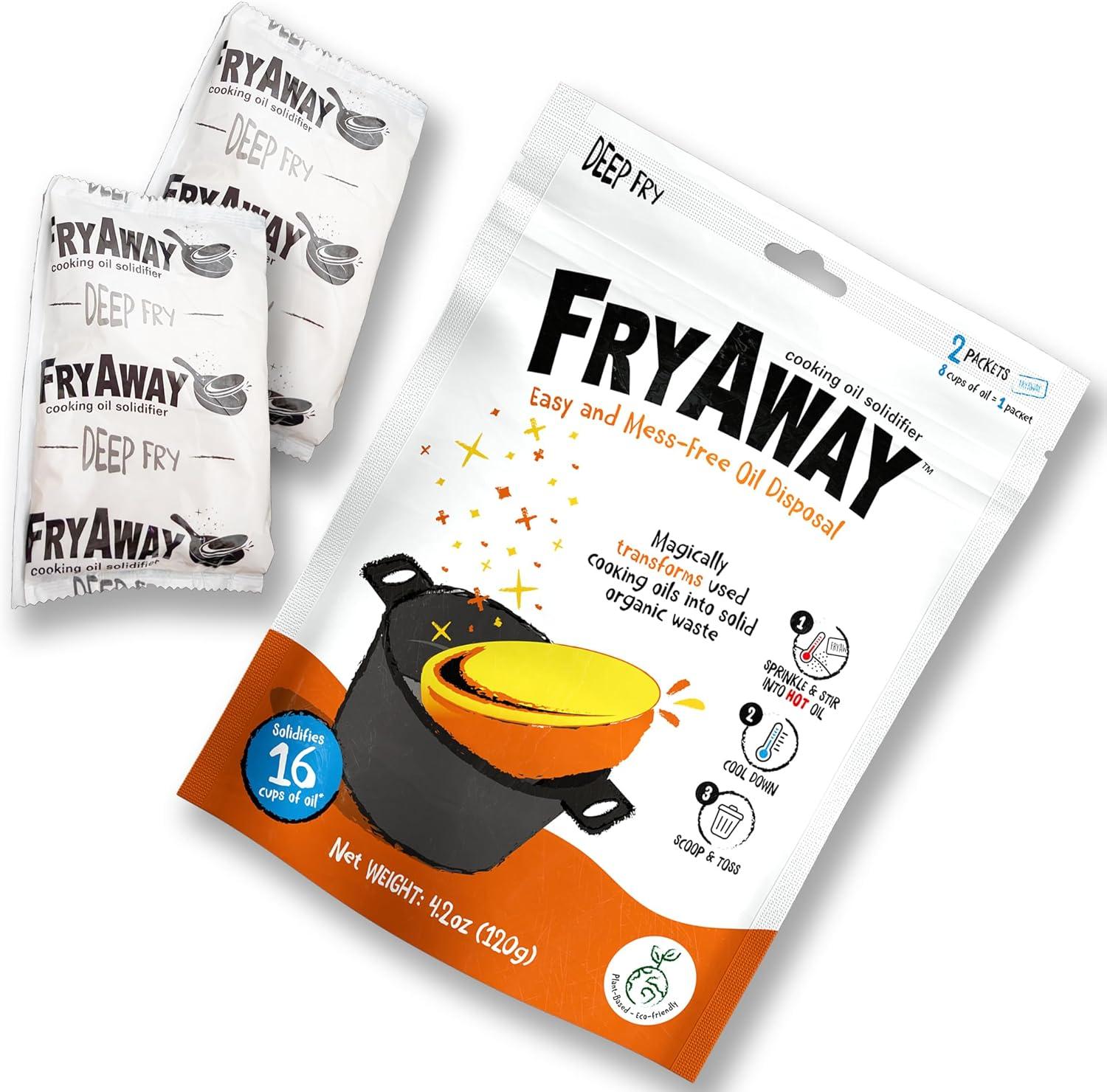 FryAway's Surprising Oil Solidifier: Mess-Free Cleanup Magic