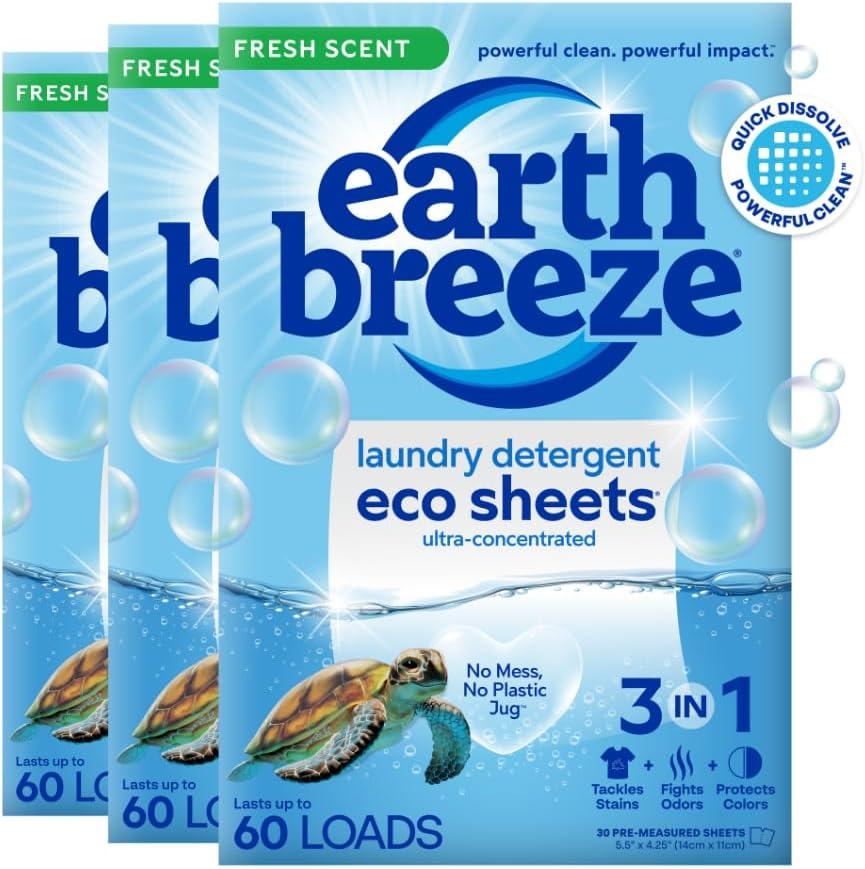 Earth Breeze Laundry Sheets vs. Liquid Detergent Showdown