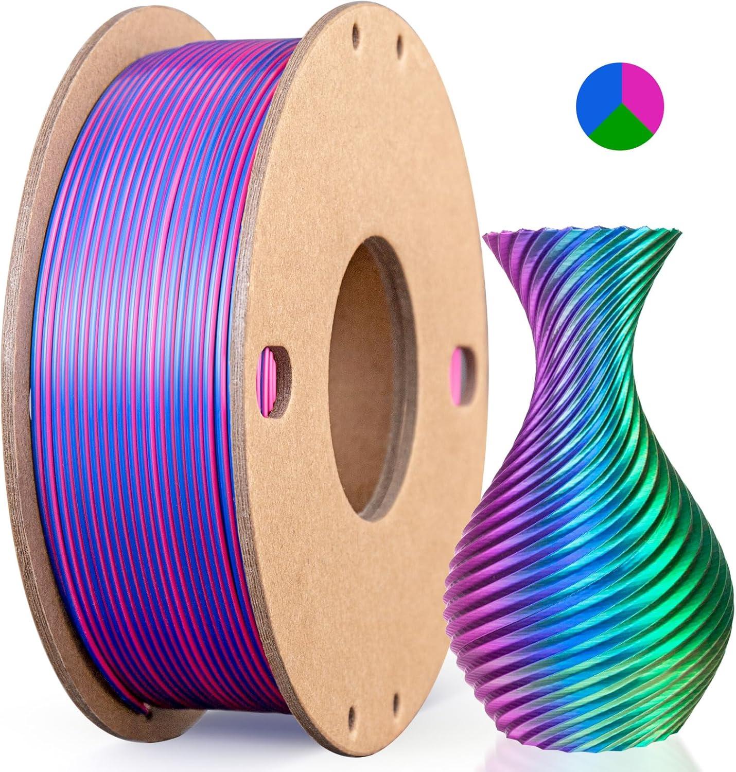 3D Printing Showdown: Silk PLA's Vibrant Colors vs. Standard