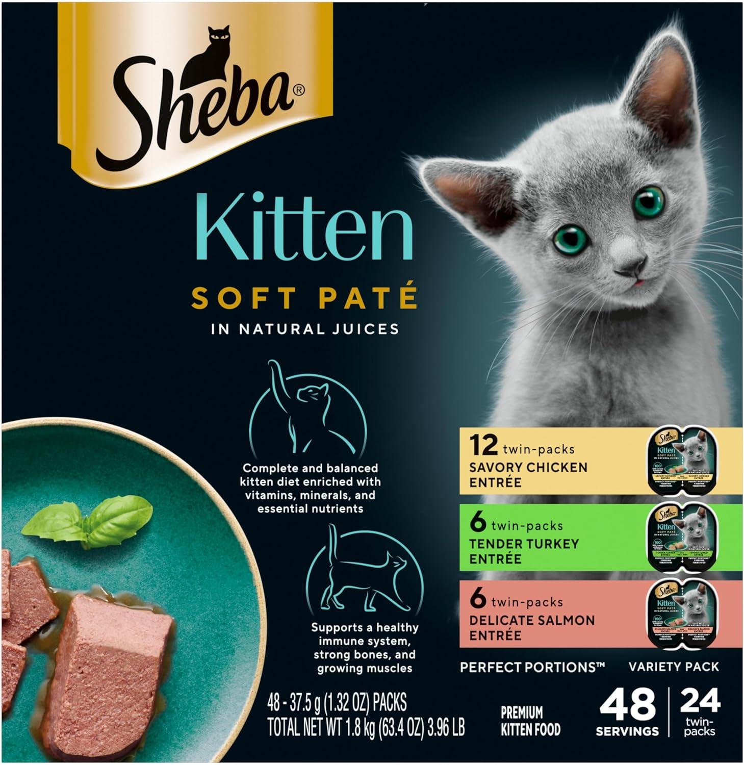 Kitten Meals Showdown: Sheba's Pate vs. Cuts in Gravy