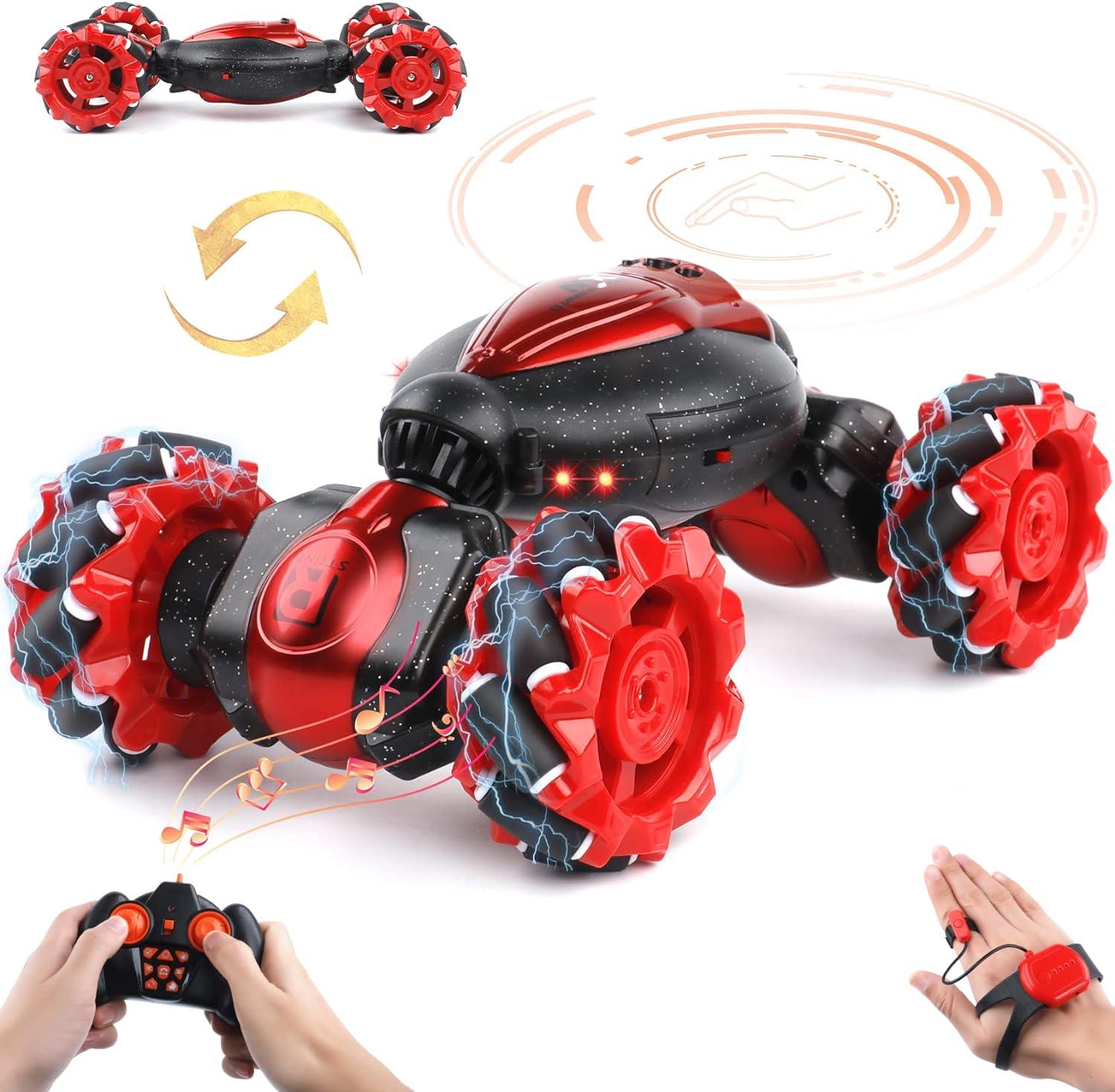 Gesture-Sensing RC Stunt Car Showdown: Fun for Holiday Joy!