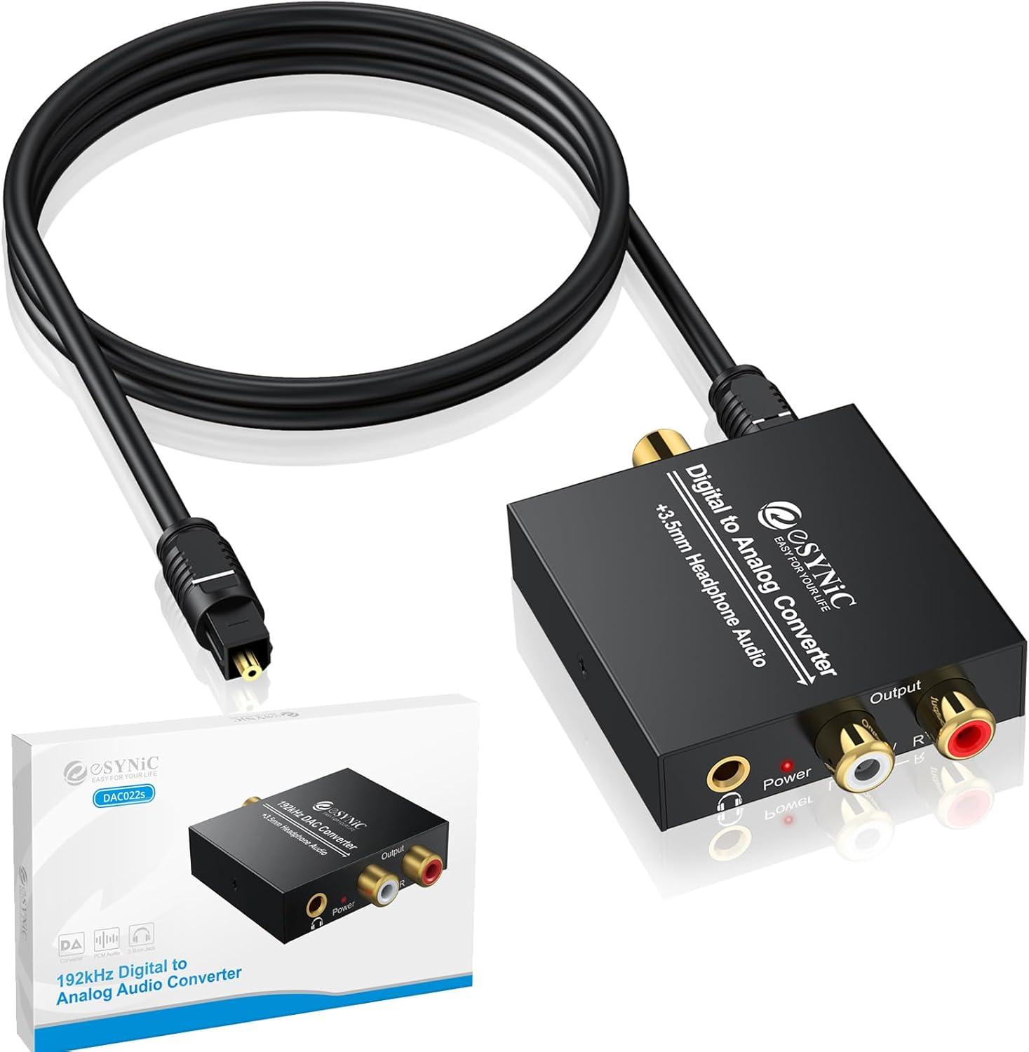 ESynic Optical to RCA Converter Showdown: Clarity vs. Convenience