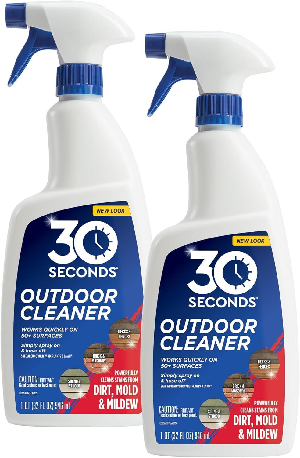 Outdoor Cleaner Showdown: 30 Seconds vs. Oxy Solve Stain Fighters