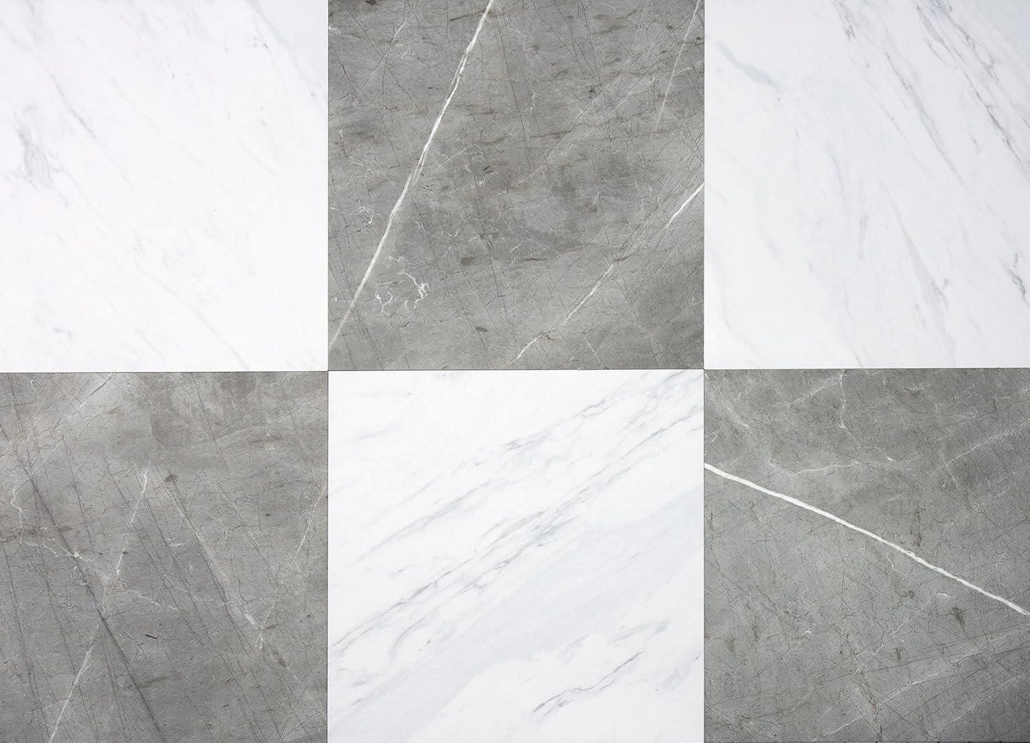 Peel & Stick Flooring Showdown: Marble vs. Wood Grain Charm