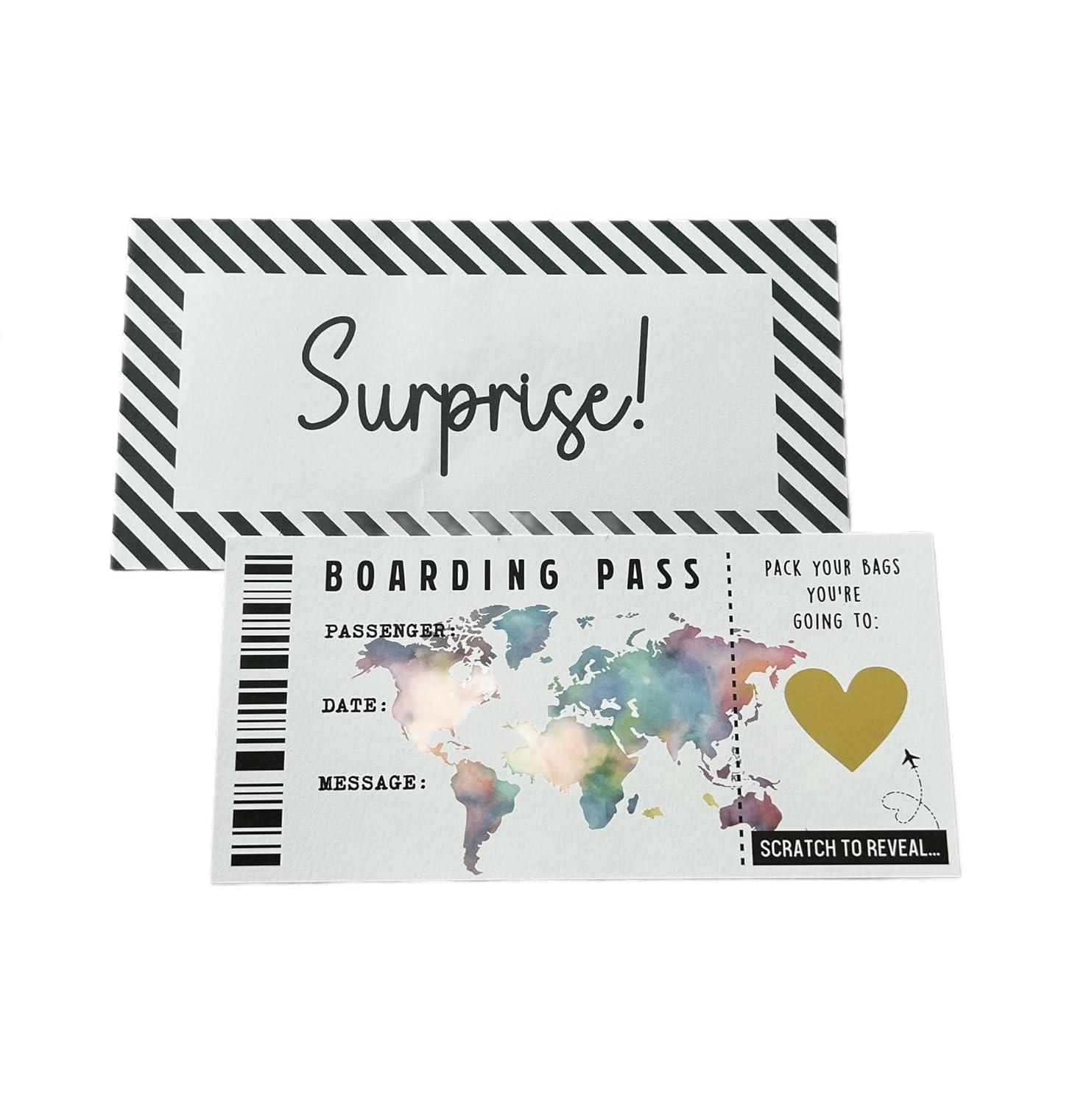 Surprise Holiday Showdown: Custom Boarding Pass vs. Travel Voucher