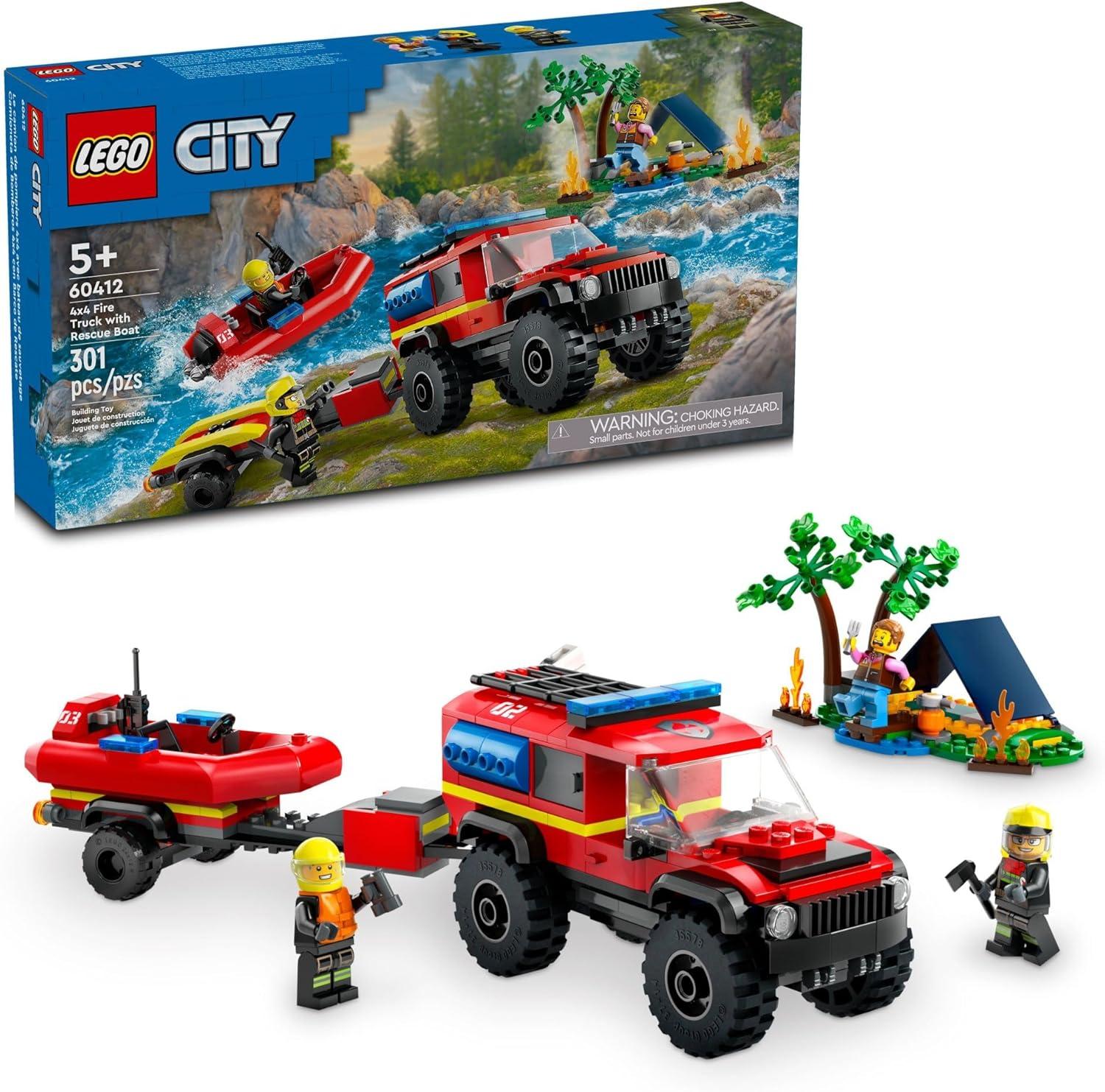 Camping vs. Firefighting: Surprising LEGO Toy Adventures Unleashed