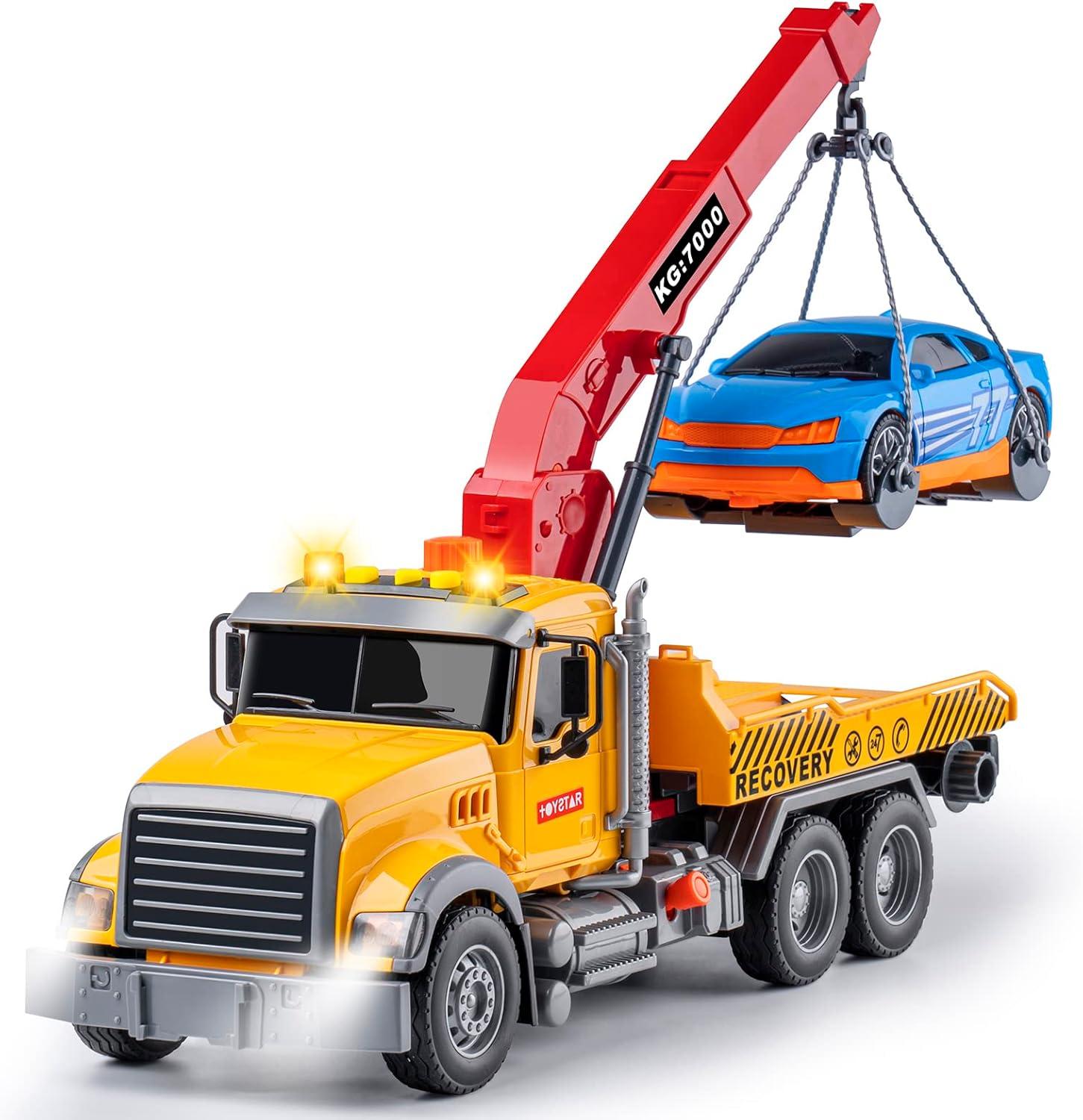 Tow Truck Showdown: Light & Sound Fun for Young Drivers!