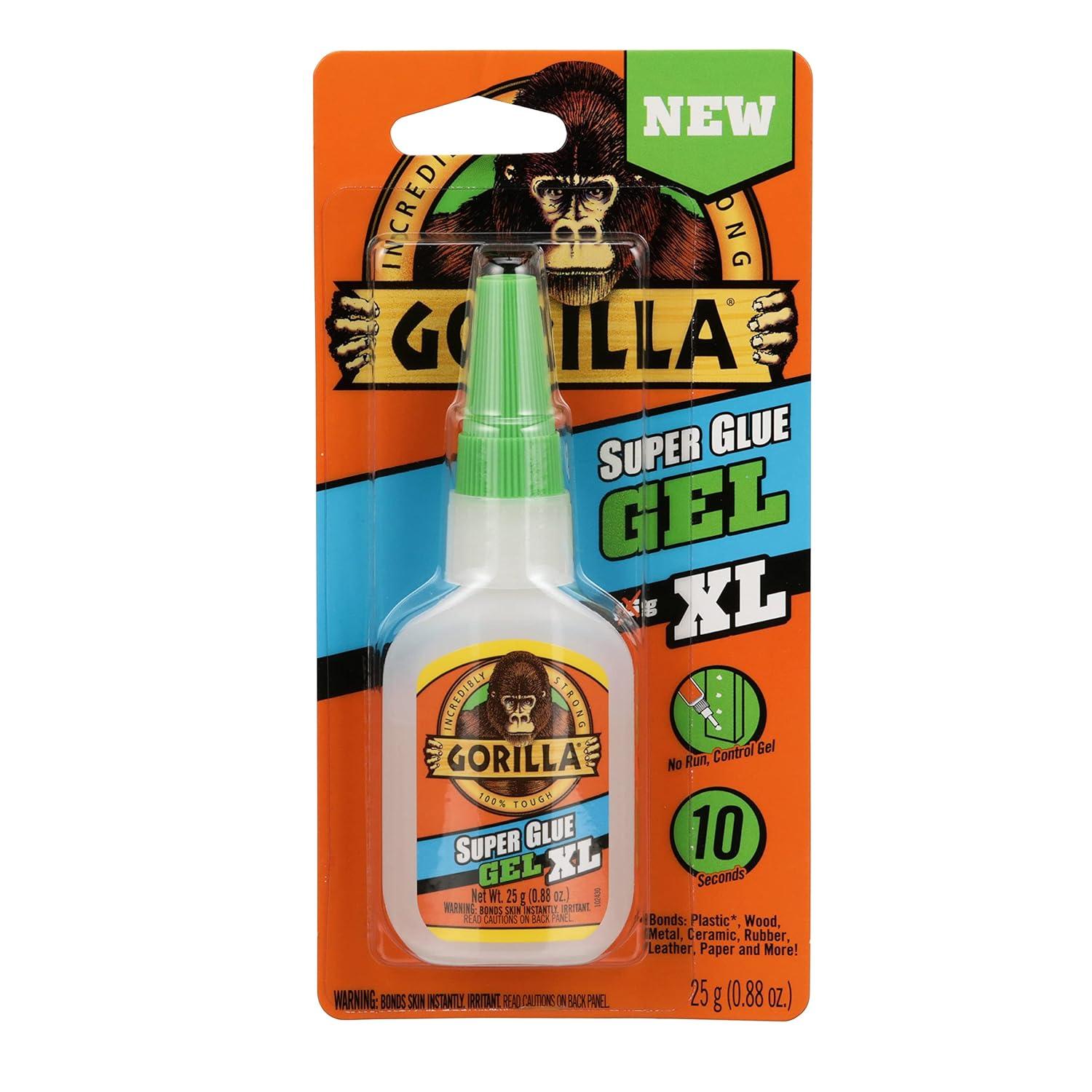 Fast-Setting Gorilla Super Glue Gel XL: Repairs Made Easy!