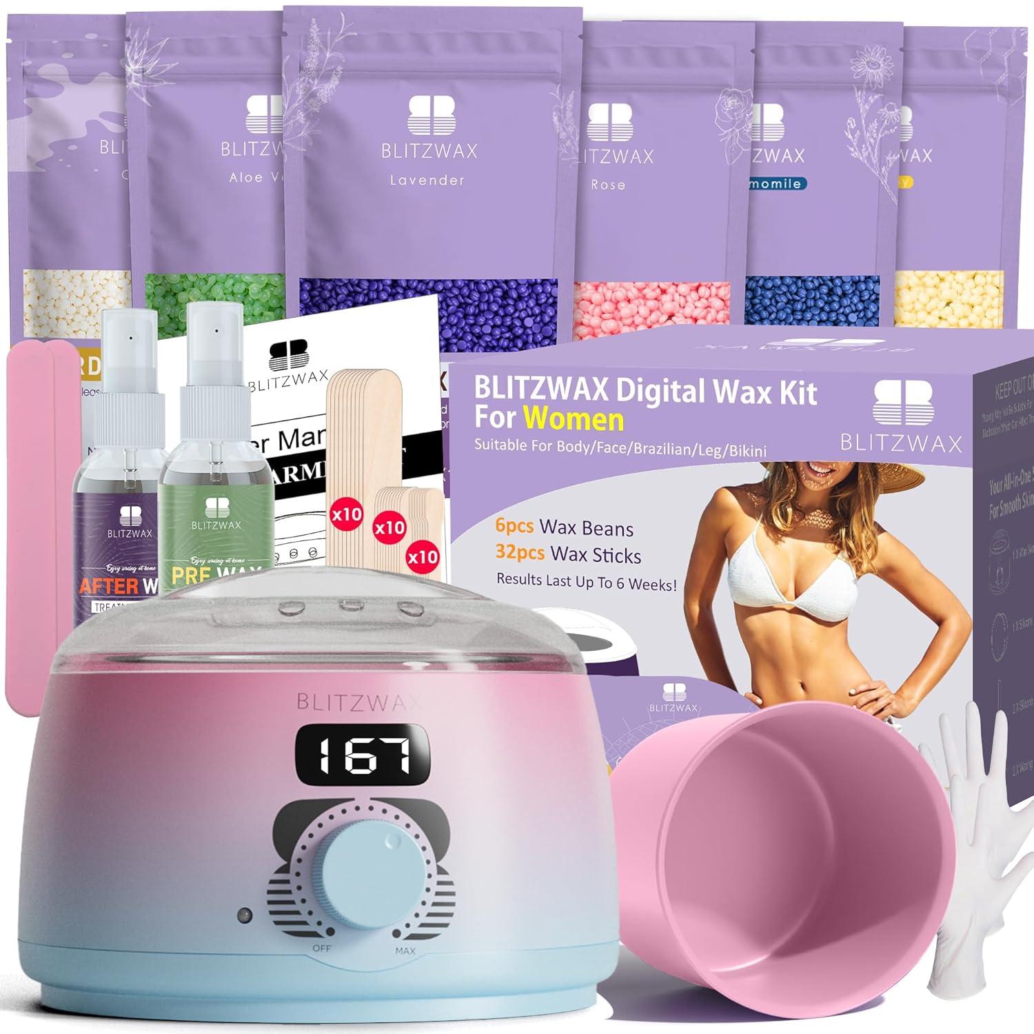Bikini versus Brazilian: Blitzwax Kit Test-Quick Heat,eginner-Friendly...Summer Hair Removal Essentials