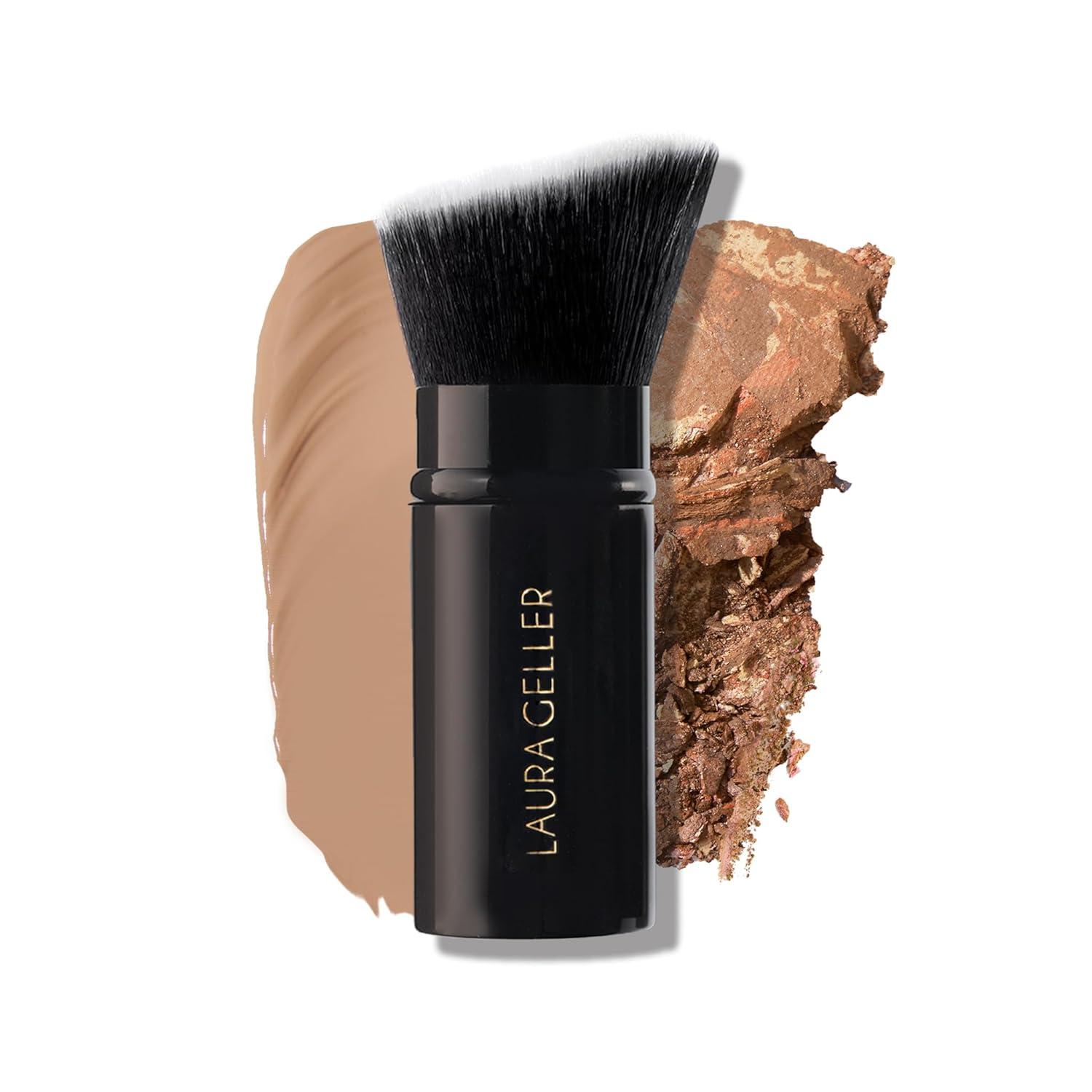 Laura Geller NYC Brush: Retractable Kabuki vs. Trendy Handled Effortless Testing...Smudge-Free Magic