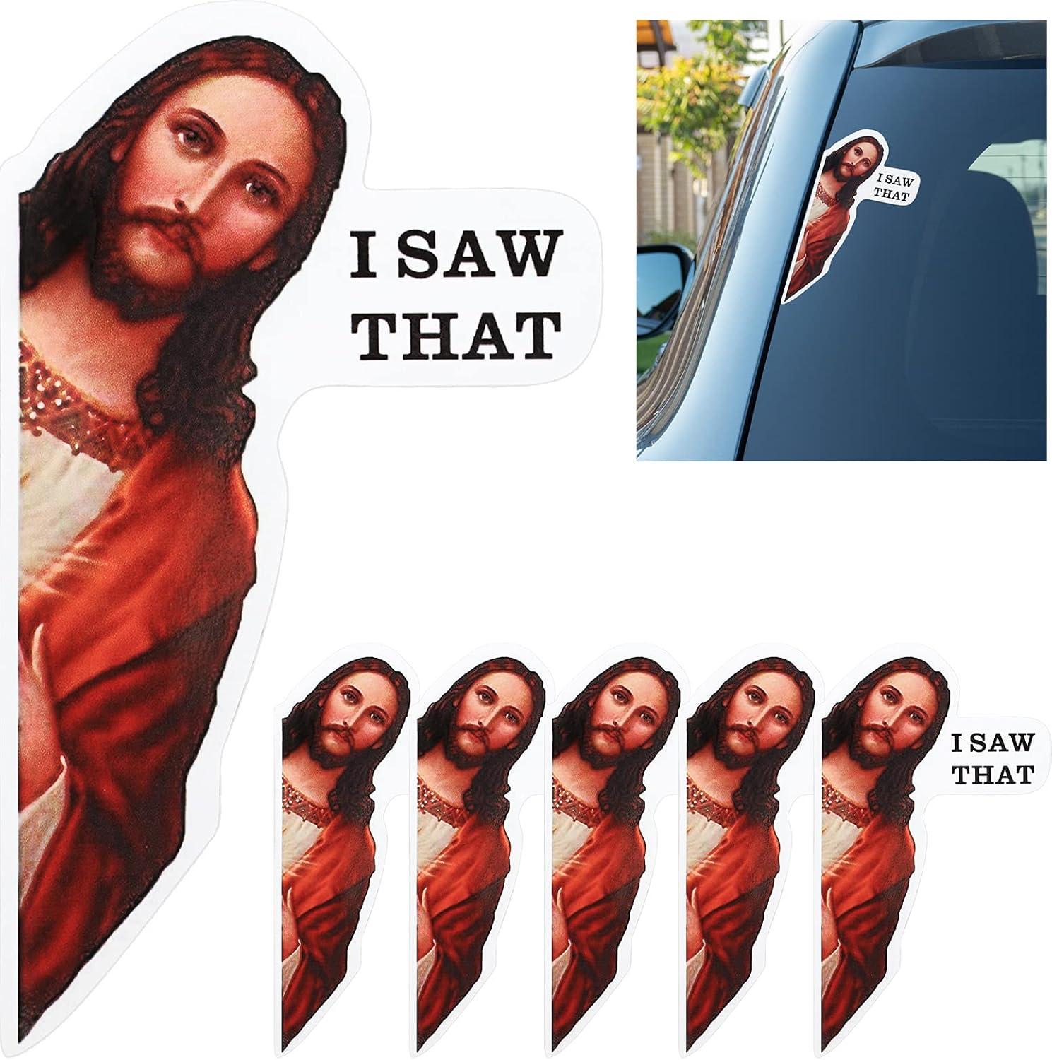 Vinyl Sticker Showdown: Jesus Sticker Tested on Car, Laptop, and More