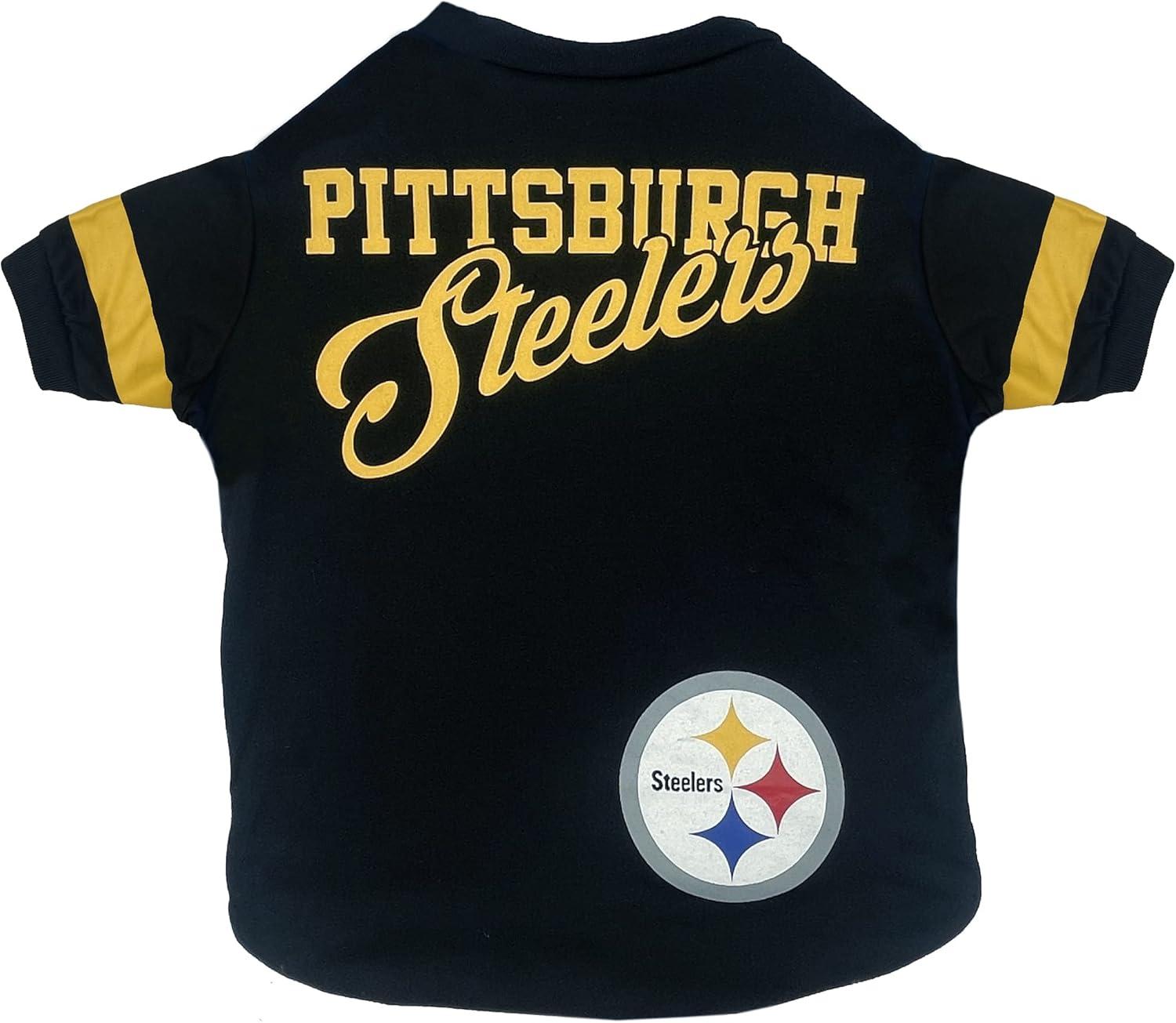 Pets First NFL Steelers T-Shirt: Durable Fabric vs. Updated Stripe Design (Surprising Comfort for Canine Fans)
