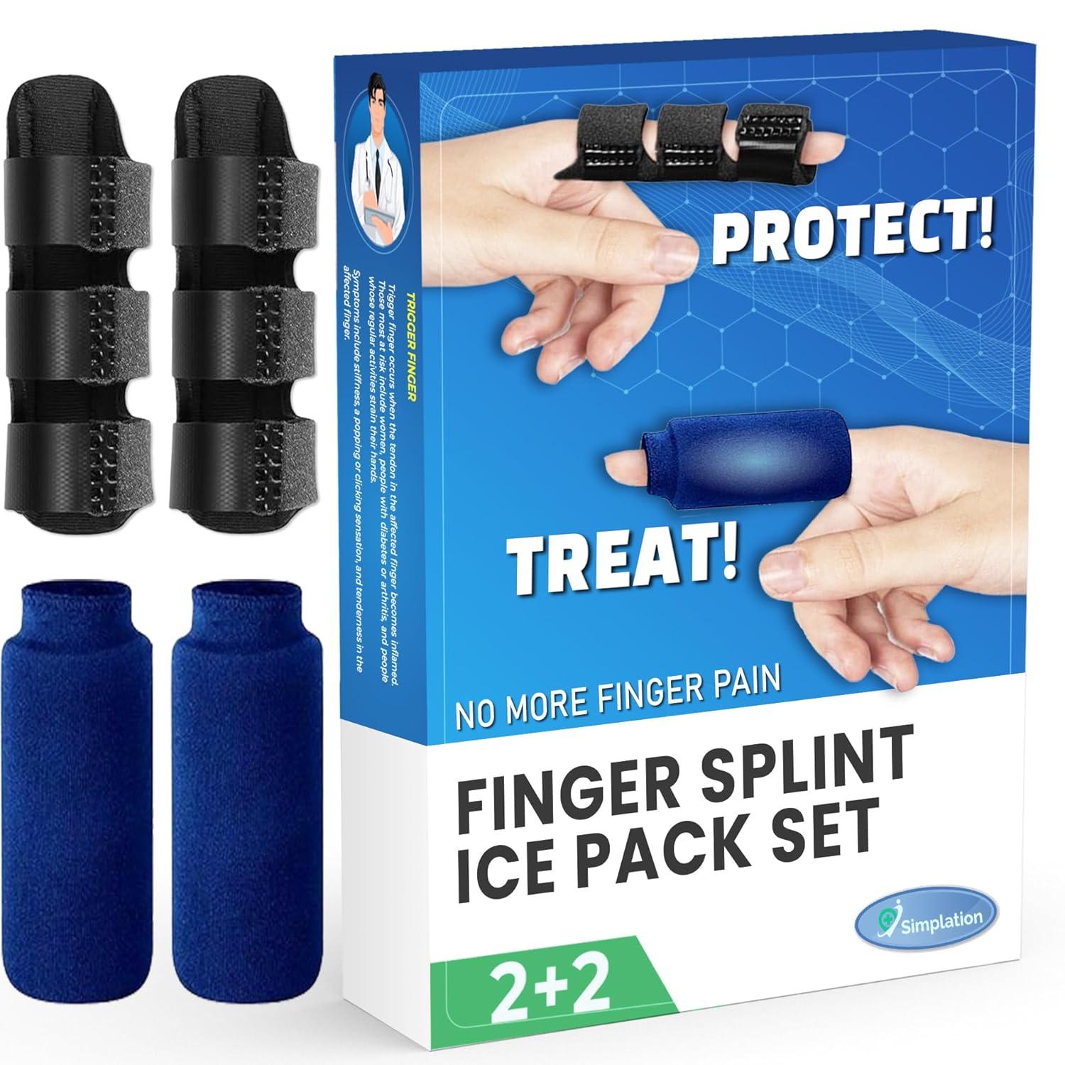 Simplation Splint & Ice Pack Showdown: Arthritis Relief, Pain Soothing, Knuckle Lock, Multi-Finger Fit?