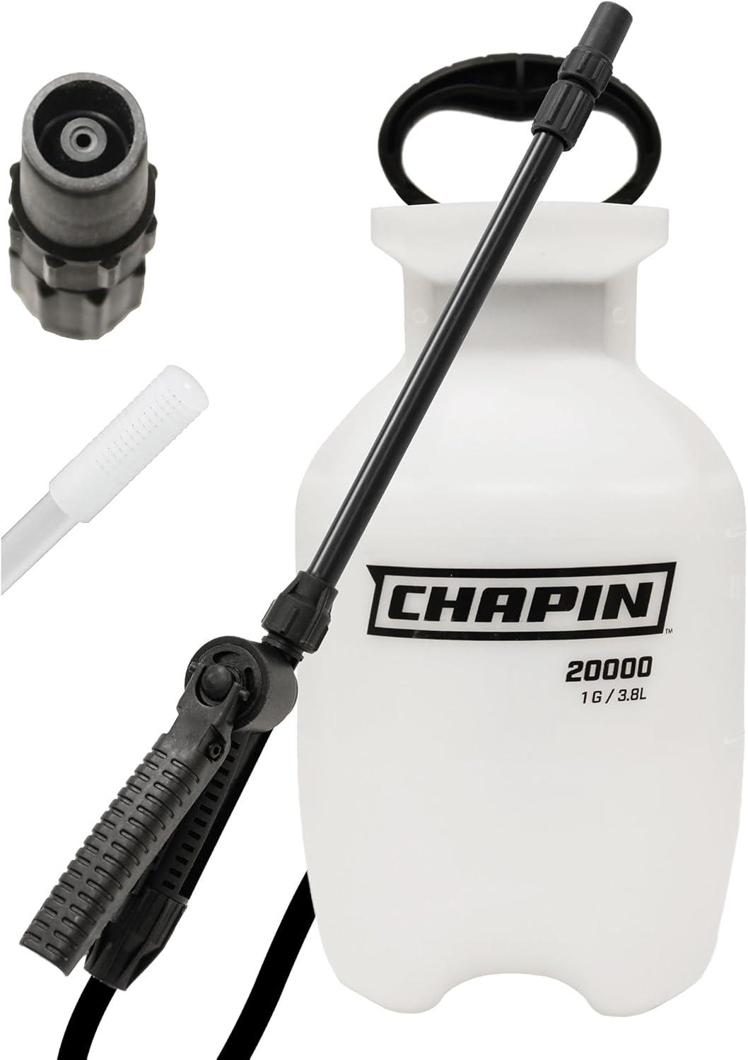 Chapin 20000 Showdown: USA-Made, 1-Gallon, Polypropylene, Translucent White Garden Sprayer