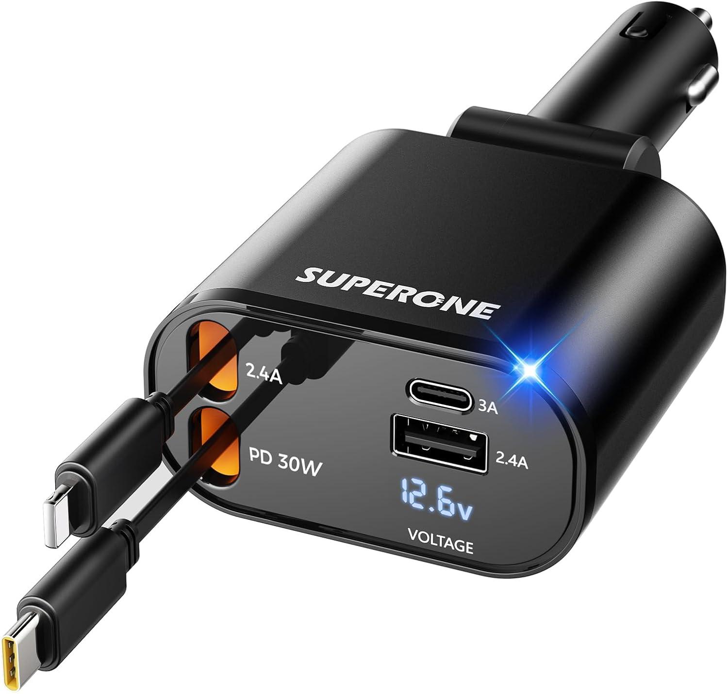 Showdown: Retractable 4-in-1 Car Charger Tested for Fast iPhone 16 Charging