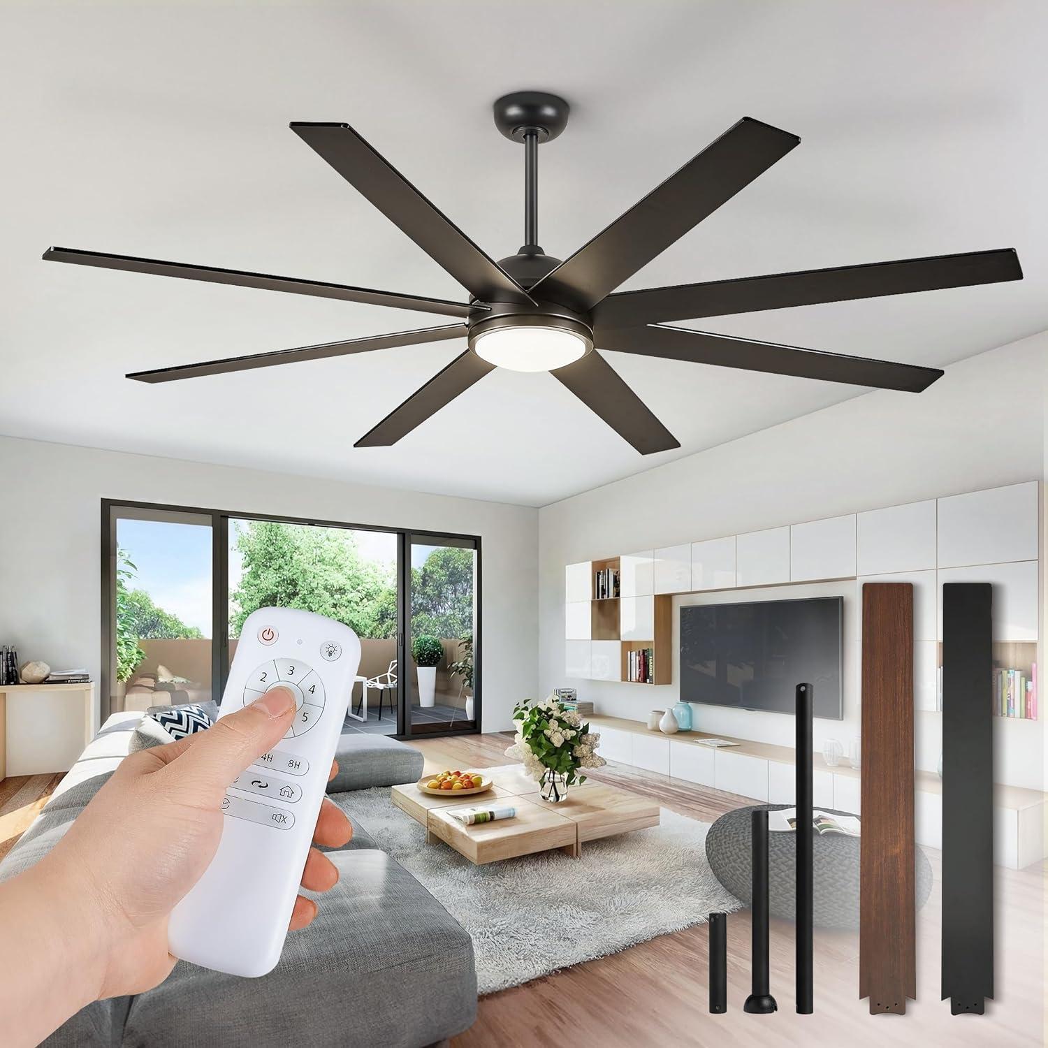 65-Inch Light & Remote vs 8-Blade Indoor/Outdoor Fan: Tested for Cozy Spaces
