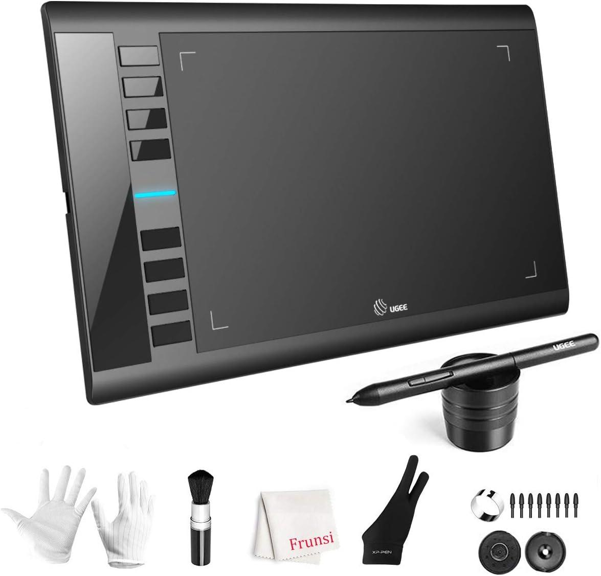 UGEE M708 Graphics Tablet: 8 Hot Keys, 8192 Pressure Precision Tested for Artists