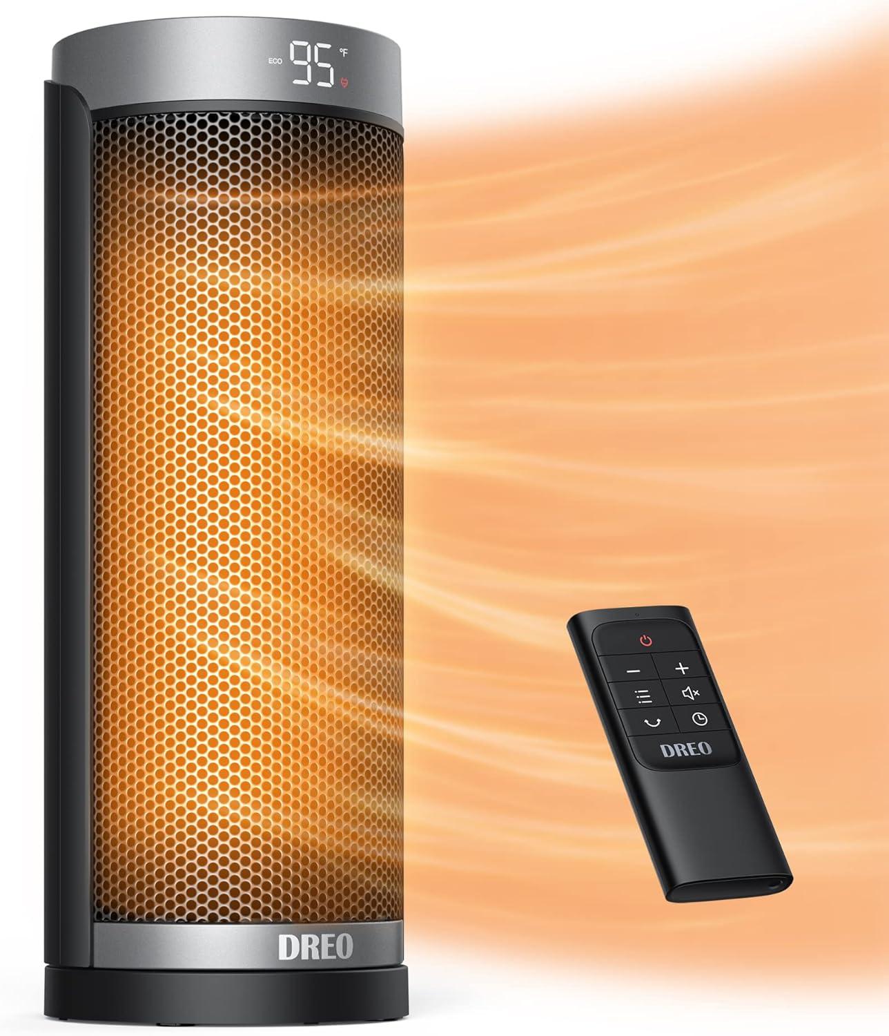 Dreo Space Heater Showdown: 1500W, Thermostat, Safety Tested-Portable Solution