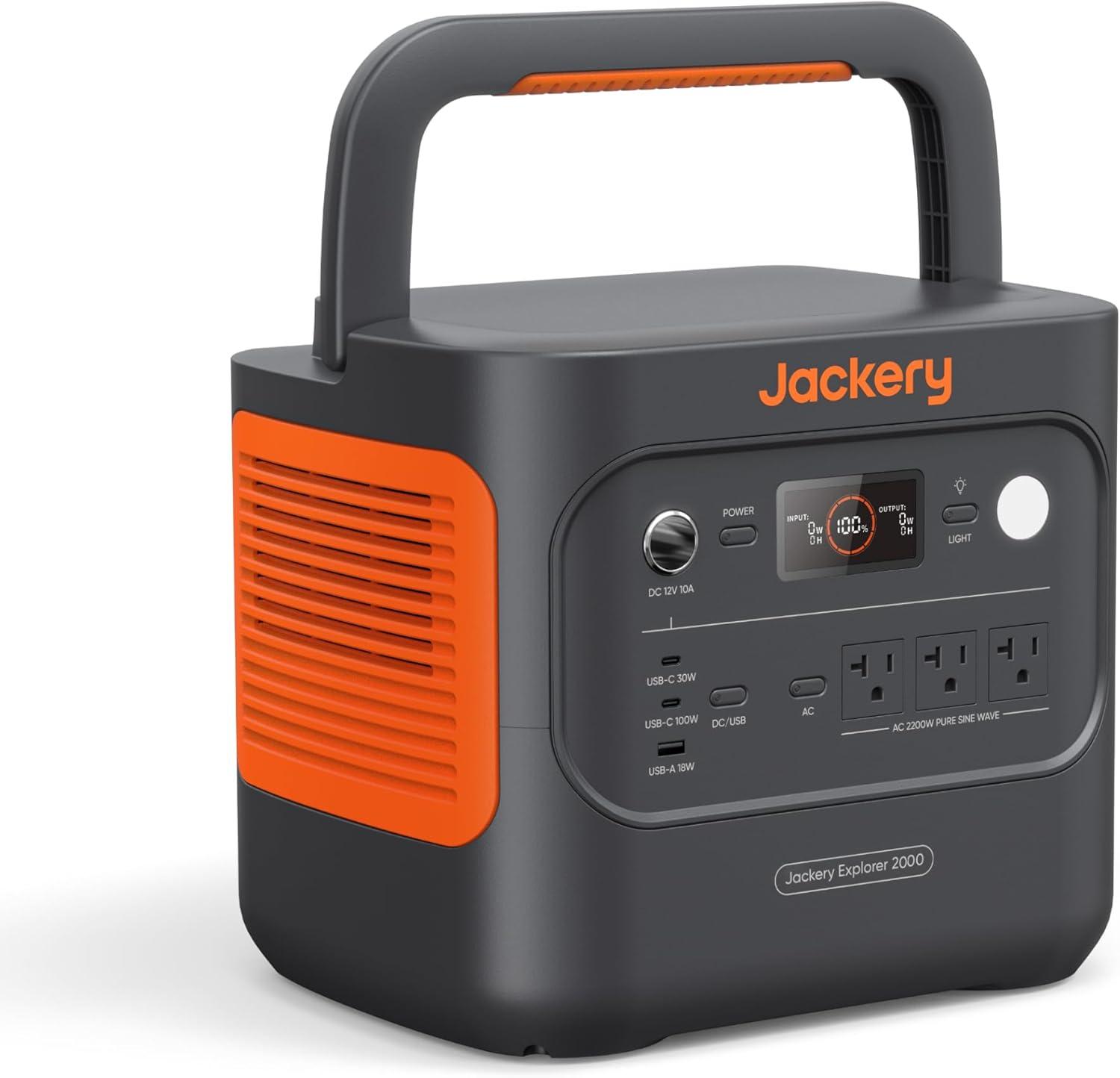 LiFePO4 2042Wh, 2200W Solar Gen, USB-C PD 100W: Tested for Emergencies and Power Outages (Solar Panel Optional)