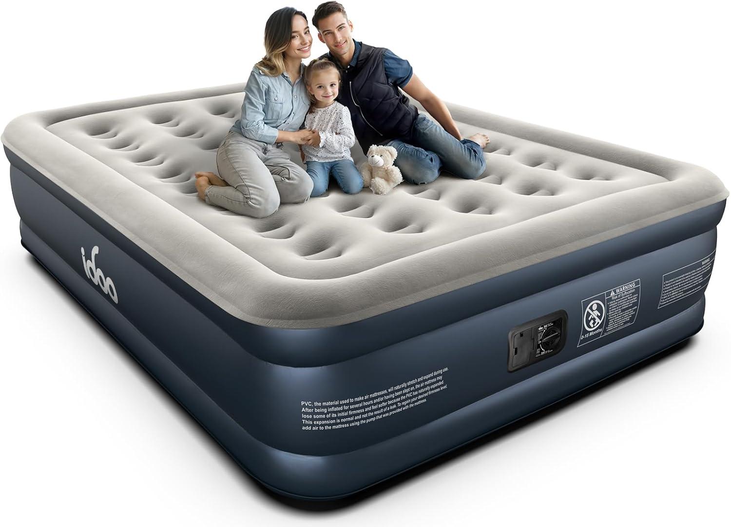 Inflatable Mattress Showdown: 18-Inch Comfort, 4-Chamber, Built-In Pump, 650 lbs Tested