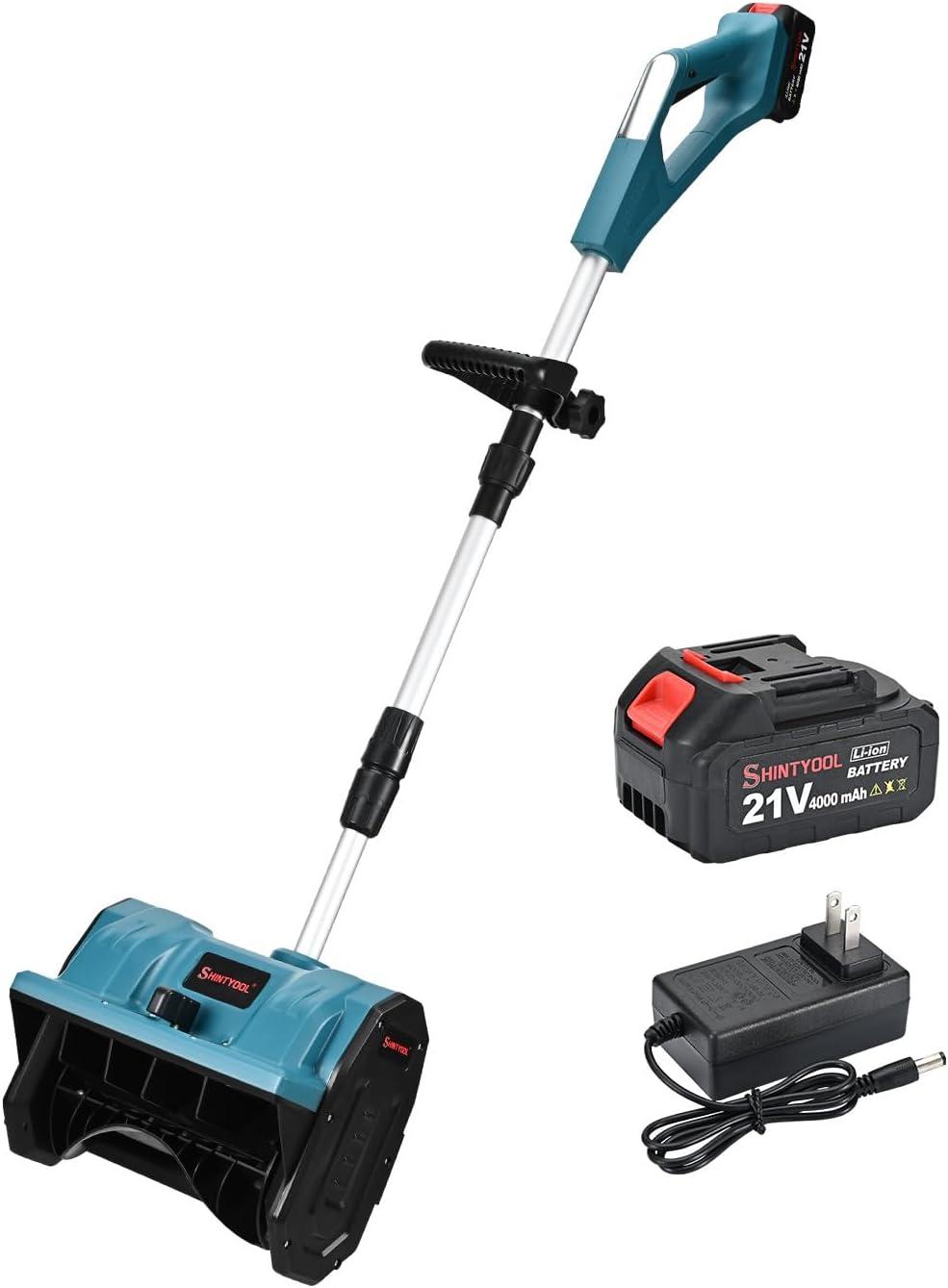 21v Snow Blower vs Shintyool Shovel: Battery Display... Directional Plate Tested?