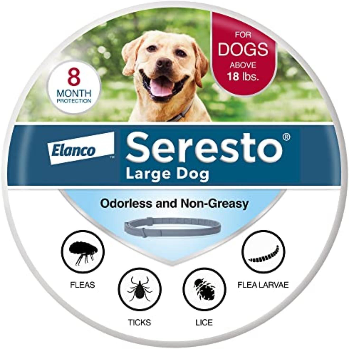 Seresto Collar Showdown: 8-Month Protection (Vet-Recommended) for Large Dogs