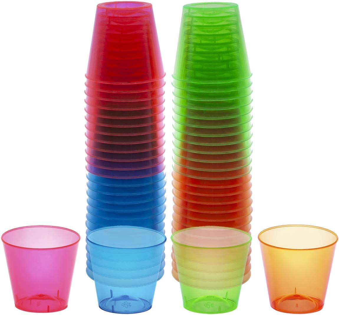 Multi Neon Versus Durable Build: Shot Glasses for Surprising Party Buys