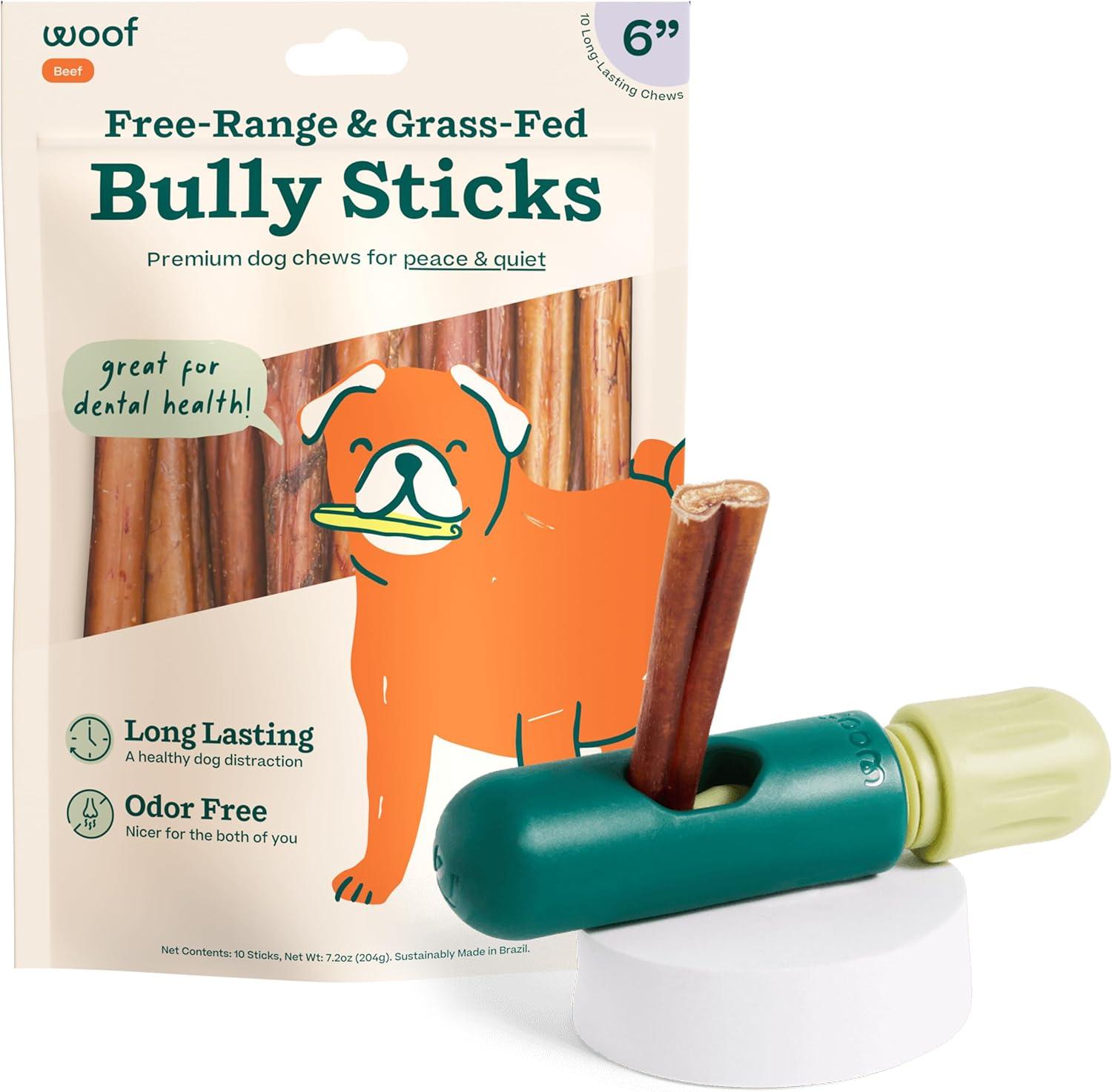 BullySafe vs Bully Sticks: Holder Tested... 6" Nutritious Chews - No Swallowed Ends
