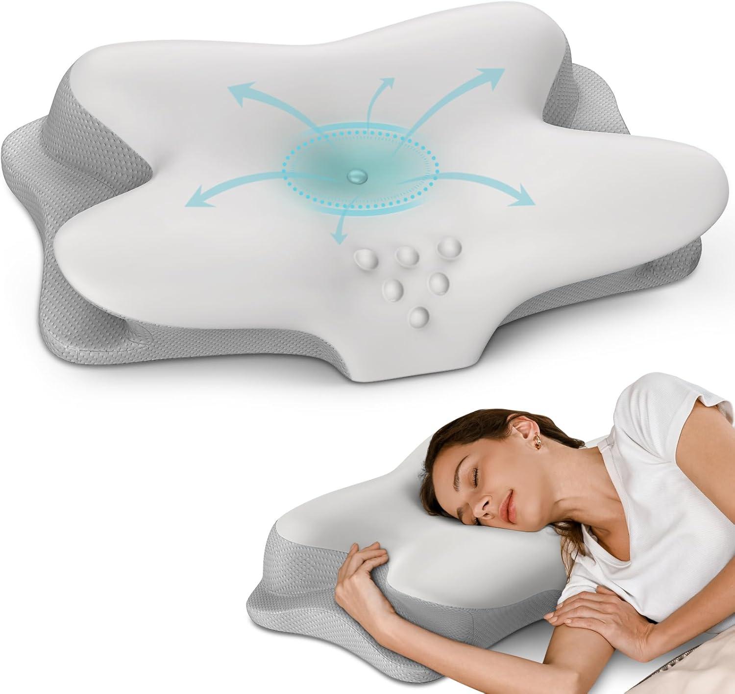 Cervical Pillow Showdown: Cooling Tech, Ergonomic Fit, Contour Ortho - Surprising Insights for Sleepers' Needs