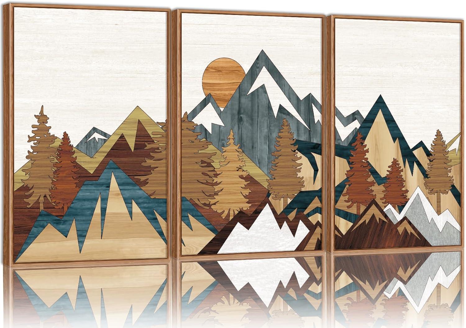 Home Decor Showdown: Framed Canvas, Boho Hues, Vintage Texture vs. Rustic Edge