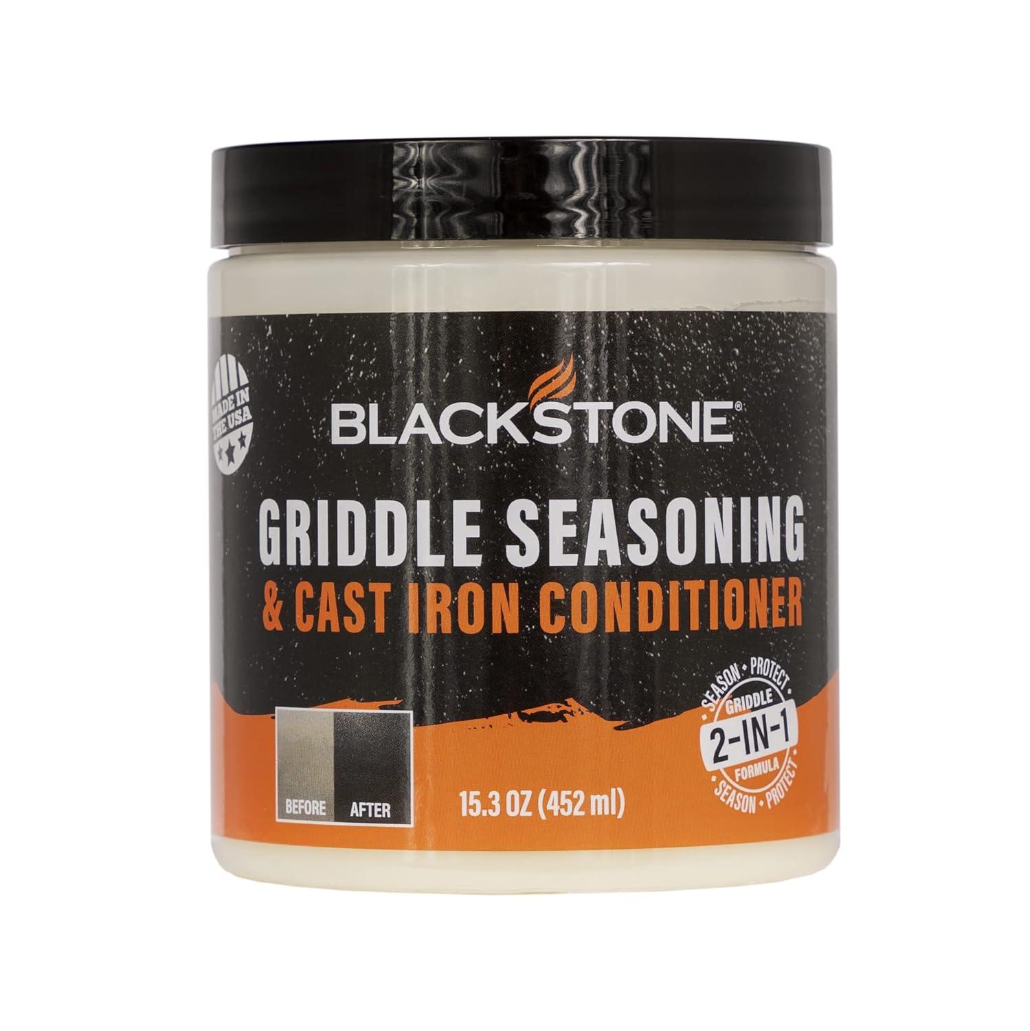 Blackstone's 2-in-1 Cast Iron Season Oil Tested: Surprising Eco-Benefit for Vegan, 15.3 Oz. Use