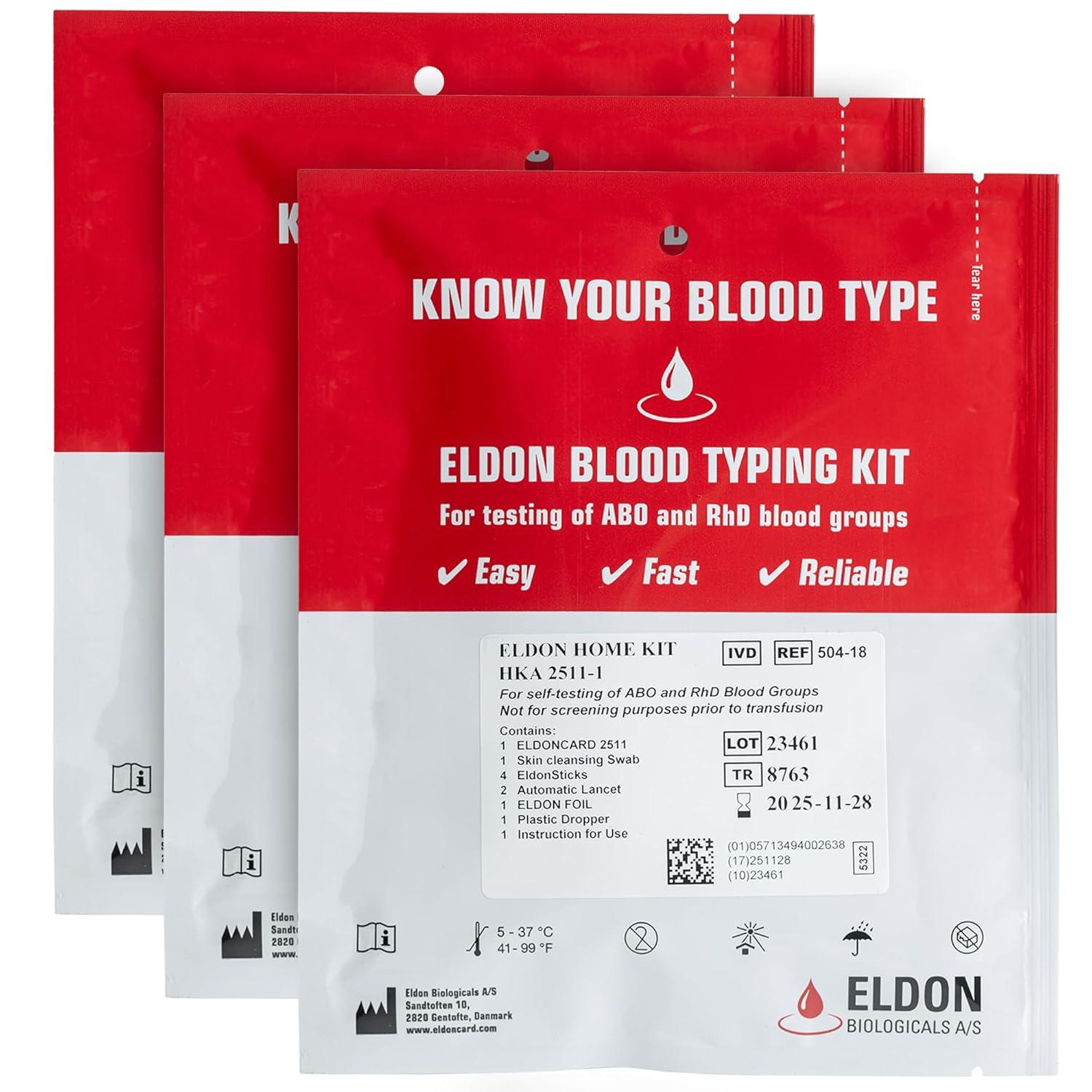 Surprising Insight: Eldoncard Blood Typing Kit's 3-Test Pack, Instant Results... (Versus Lab-Tested?)