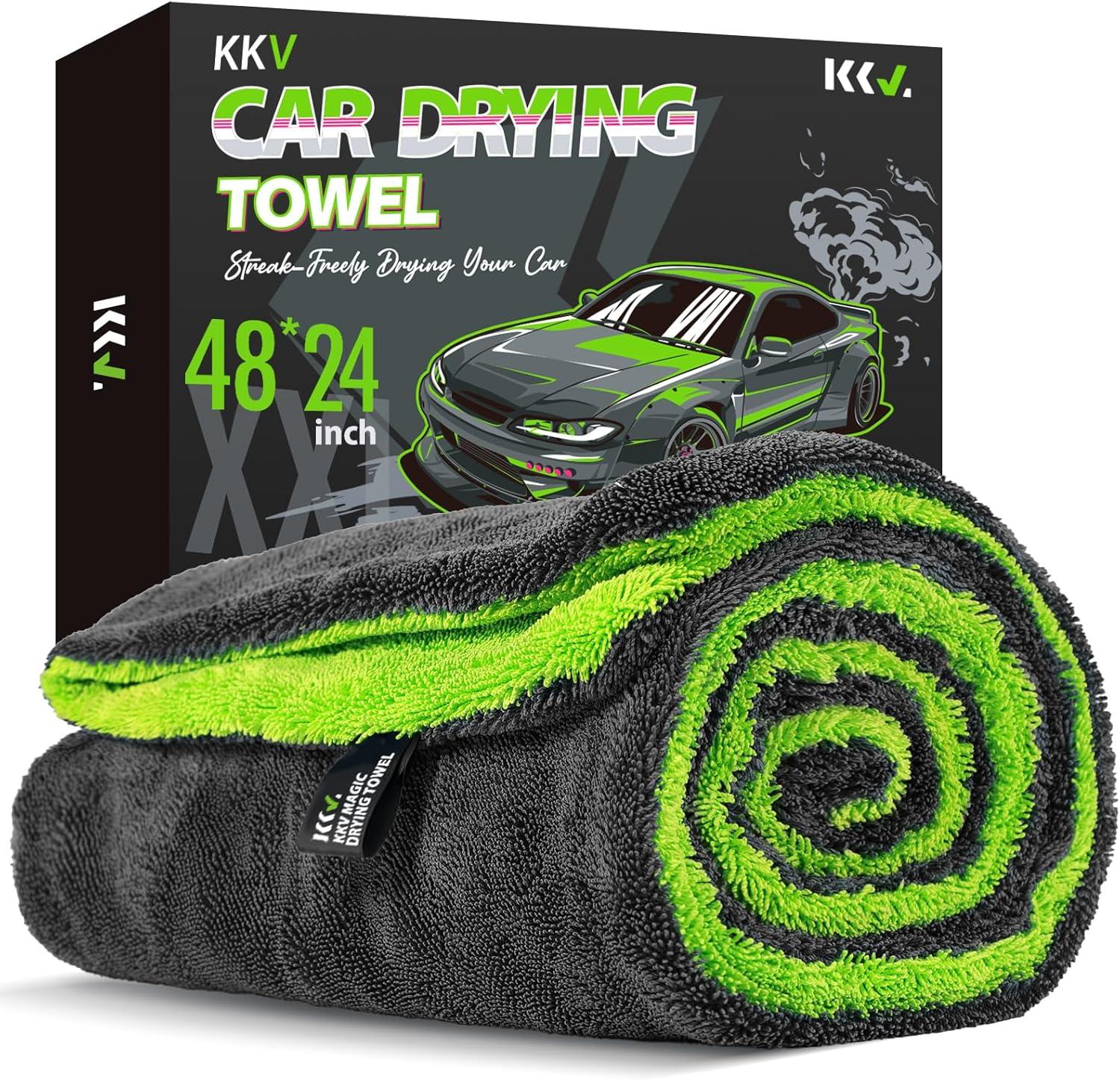 SUV Drying Towel Showdown: KKV's Twist Tech & 1400GSM Tested for Car Care