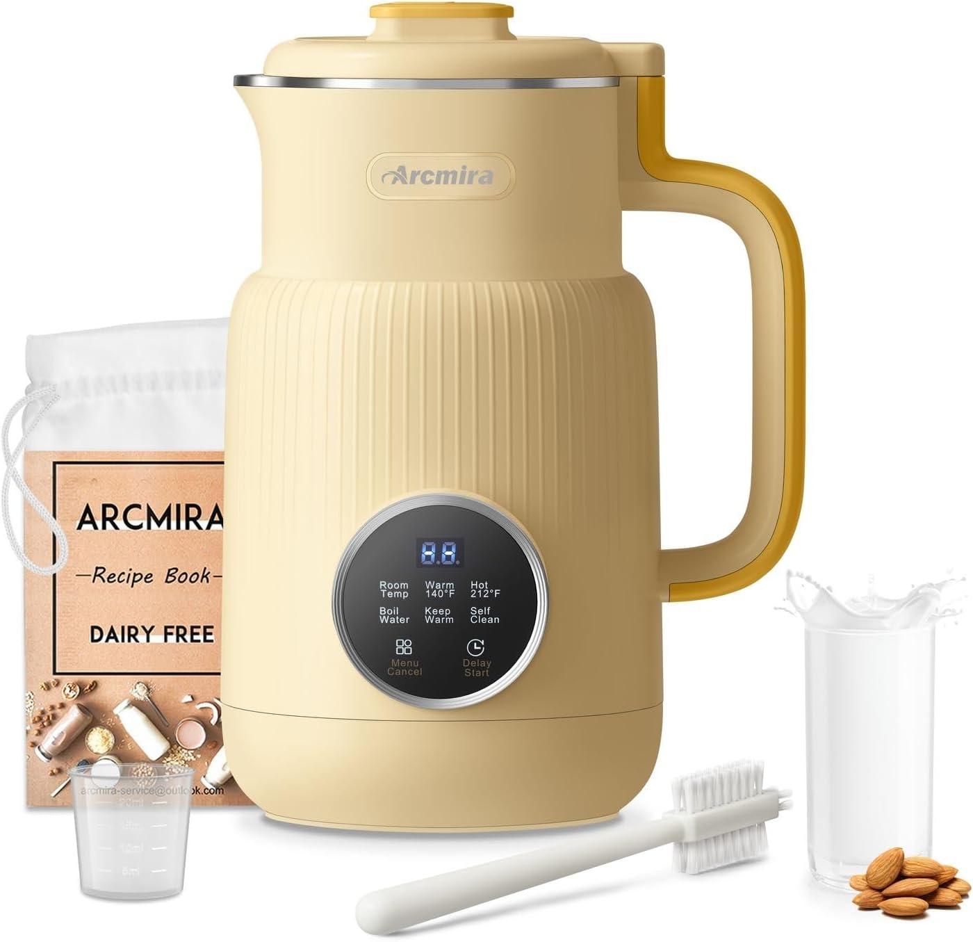 Showdown: 20 oz Nut Milk Maker, Self-Cleaning, Delay Start, and Multi-Grain for Plant-Based Living