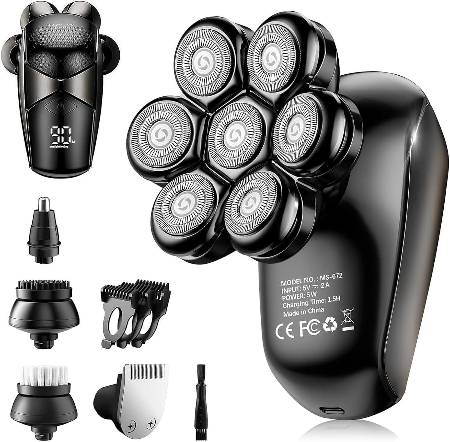 Head Shavers Showdown: Tested 5-In-1 Razor for Bald Men's Effortless Grooming