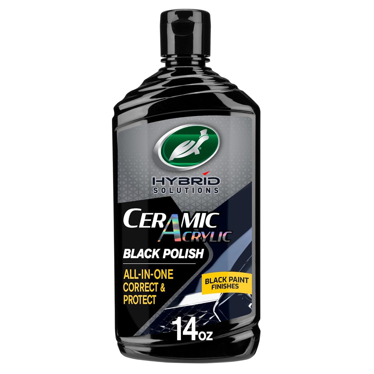 Surprising Insight: Turtle Wax 53448's Ceramic Acrylic Formula vs. Regular Polish for Black Paint Care, 14 oz