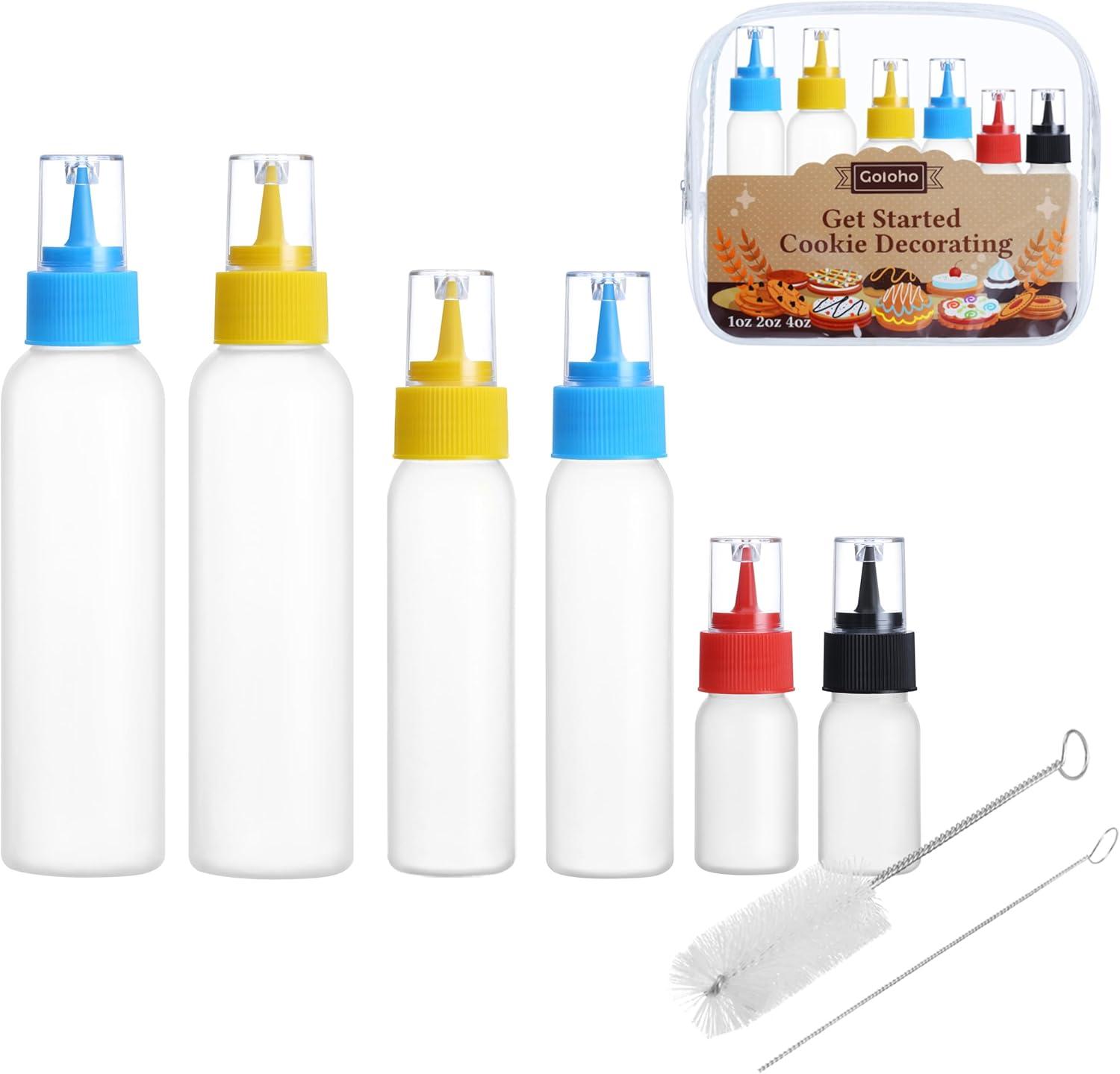 Surprising: 6-Color Icing Bottles for Cookie Crafting