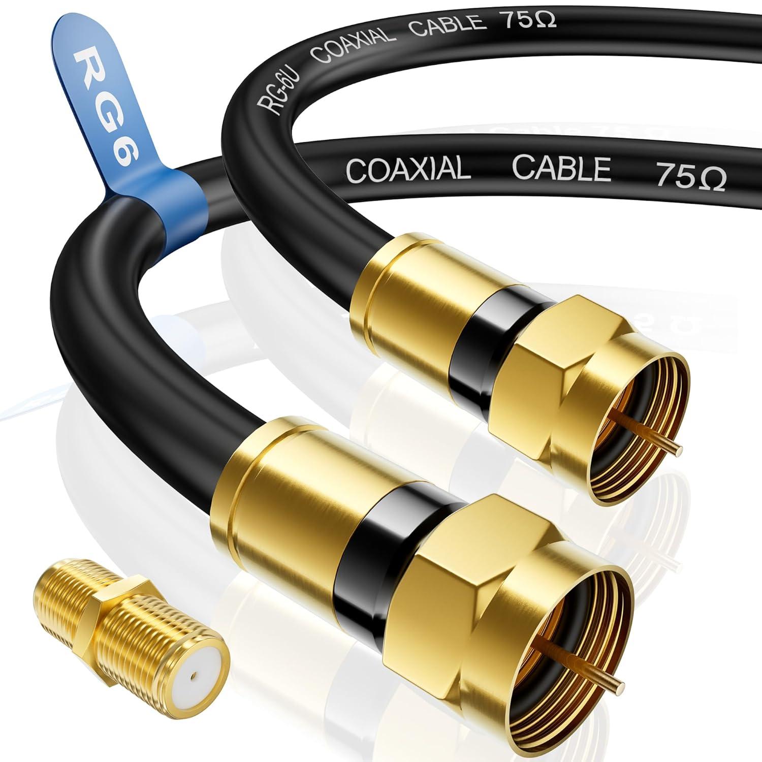 RG6 Coax Cable Showdown: 100ft Tested Versus 3ft Gold Connector for Streaming