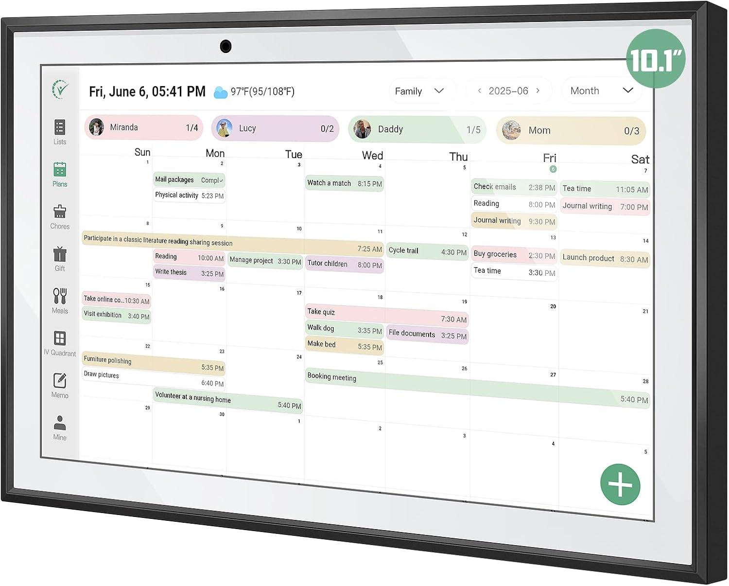 Showdown: 10.1 WiFi Planner's Sync, Chore Charts, AI Meal Plan, Cloud Photo -An Unexpected All-in-One!