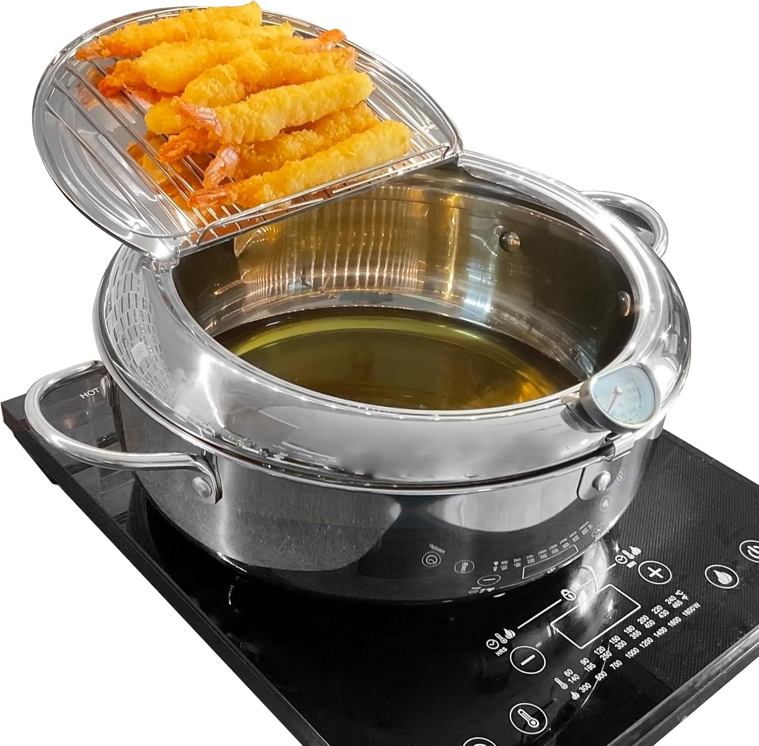 Tempura Frying Pots Showdown: Oil Drip Drain vs. 304 Steel Tested