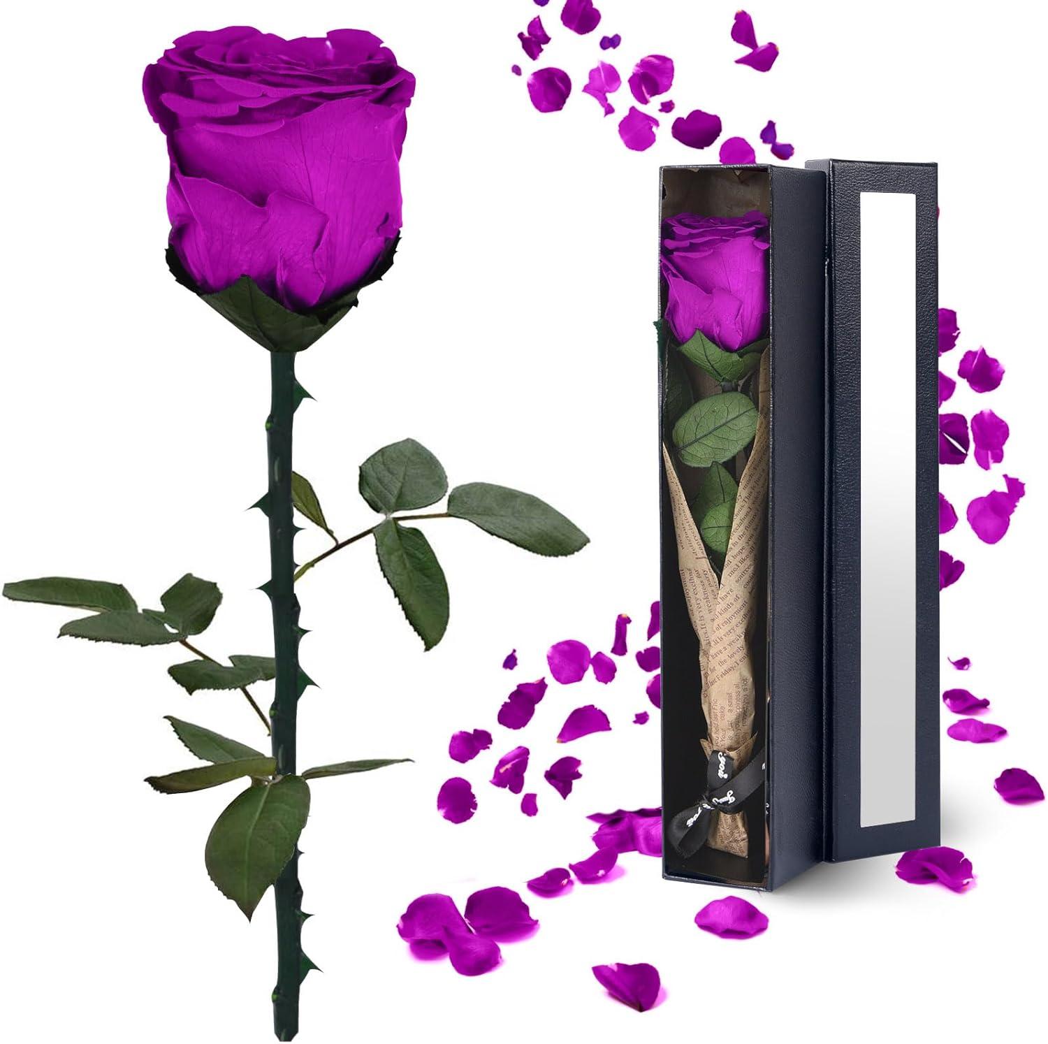 Forever Flowers Showdown: Purple's Lasting Joy, Birthday Custom Designs, Christmas Surprise Tested for Women