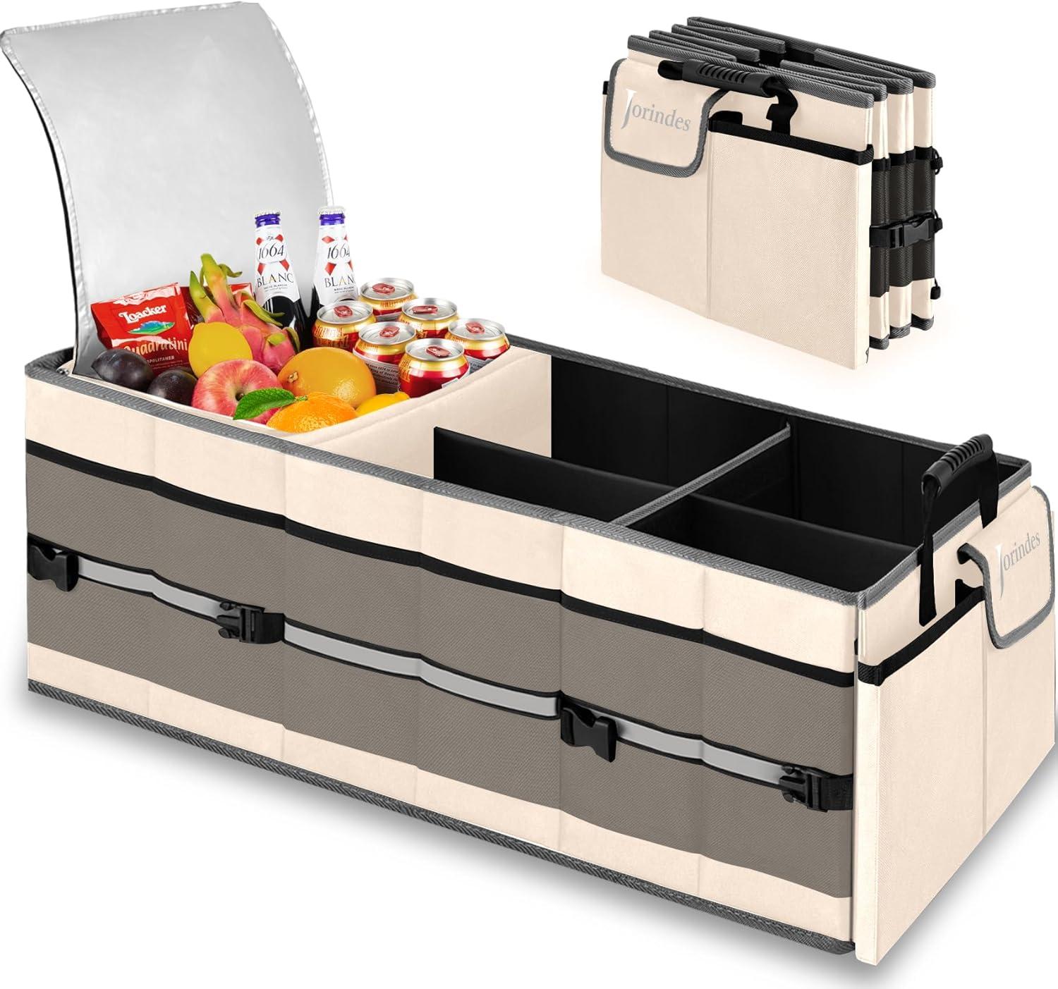 Car Storage Showdown: Insulated Cooler, Non-Slip, Waterproof 3-Compartment - Tested for Summer
