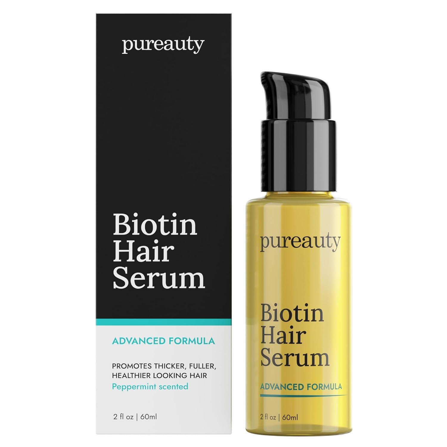 Biotin Hair Growth Serum: Advanced Formula Tested, 2 Fl Oz Pack for Daily Use