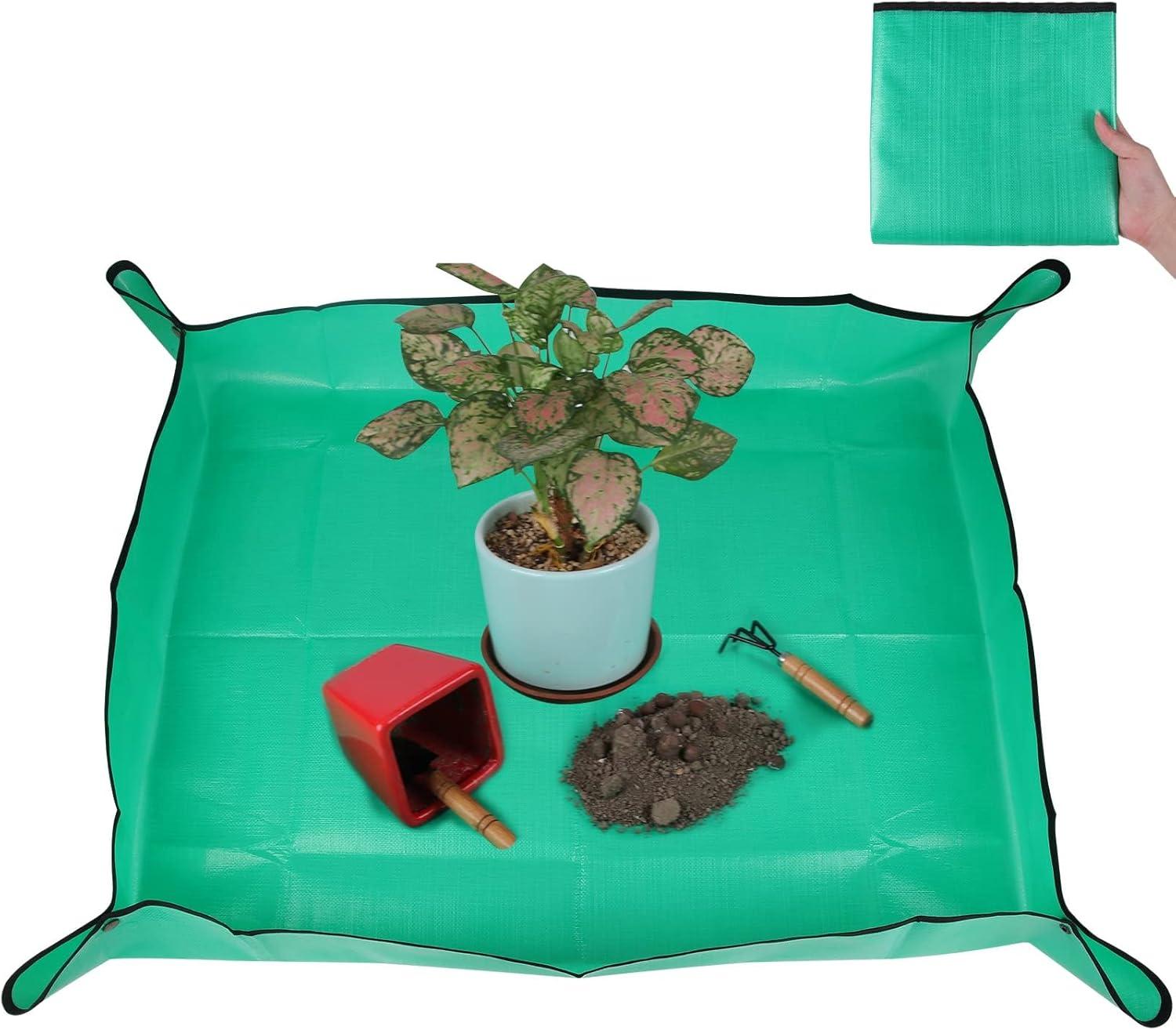 Surprising: Repotting Mat's Copper Buckles Stop Spills-Kitchen Use Tested